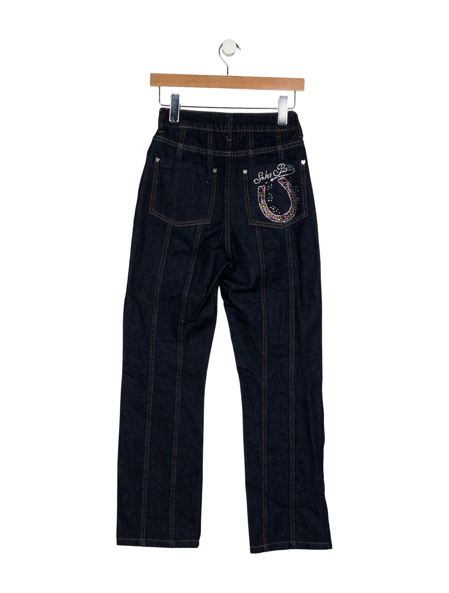 Saks Potts High-Rise Straight Leg Jeans
