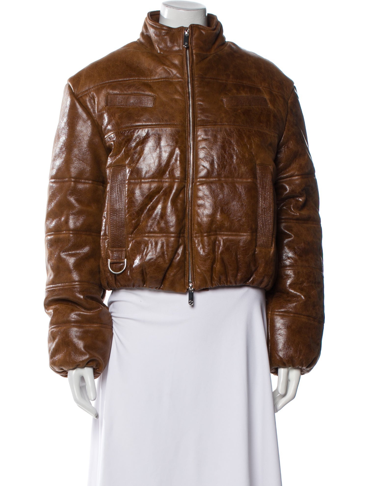 Saks Potts Lamb Leather Bomber Jacket