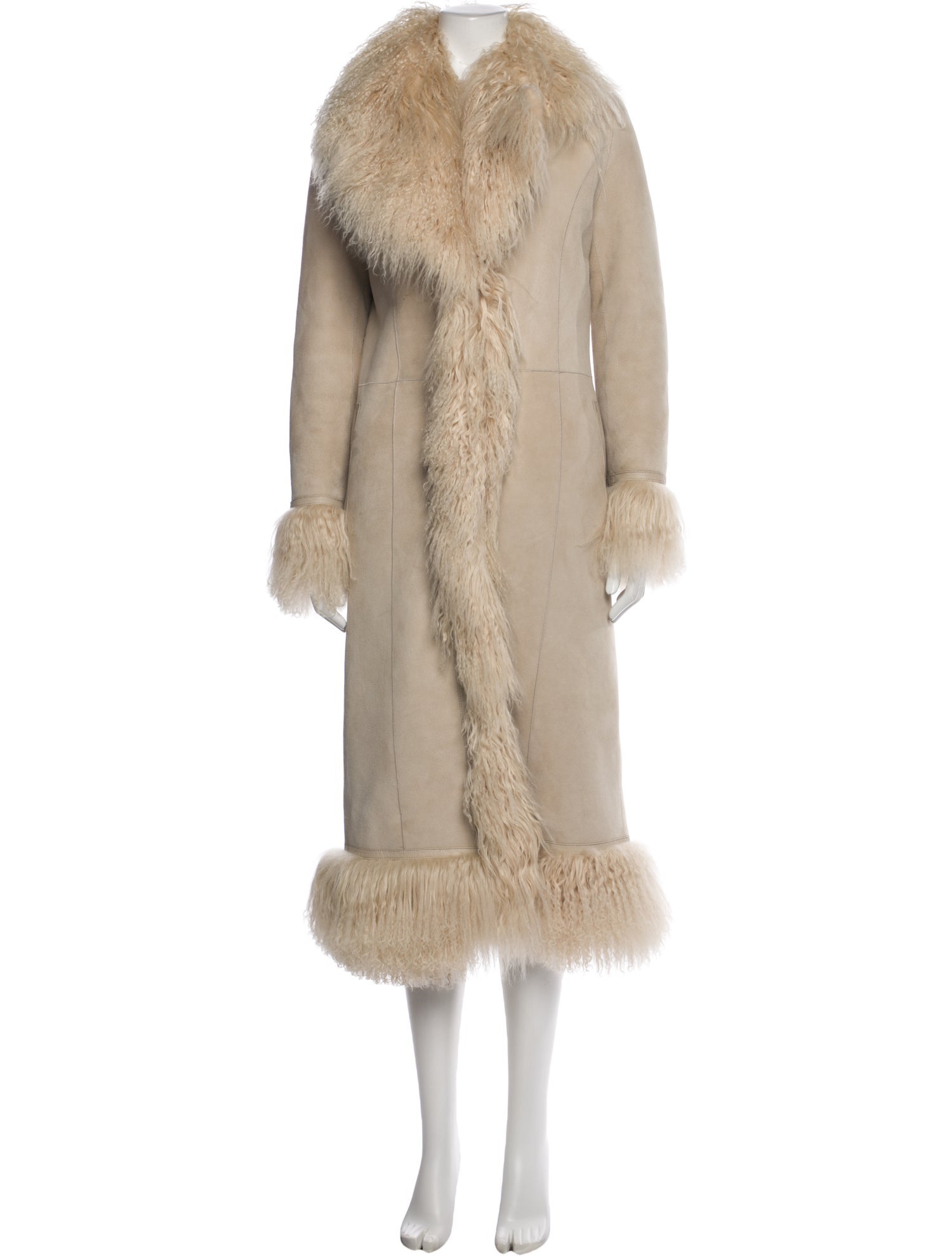 Saks Potts Suede Fur Coat