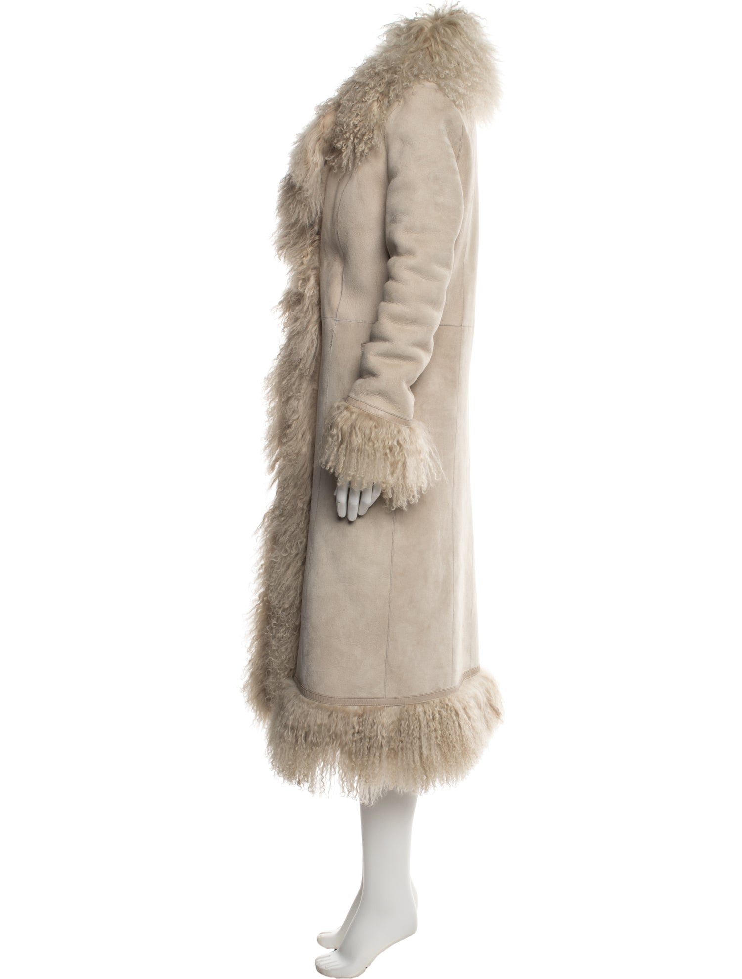 Saks Potts Shearling Fur Coat