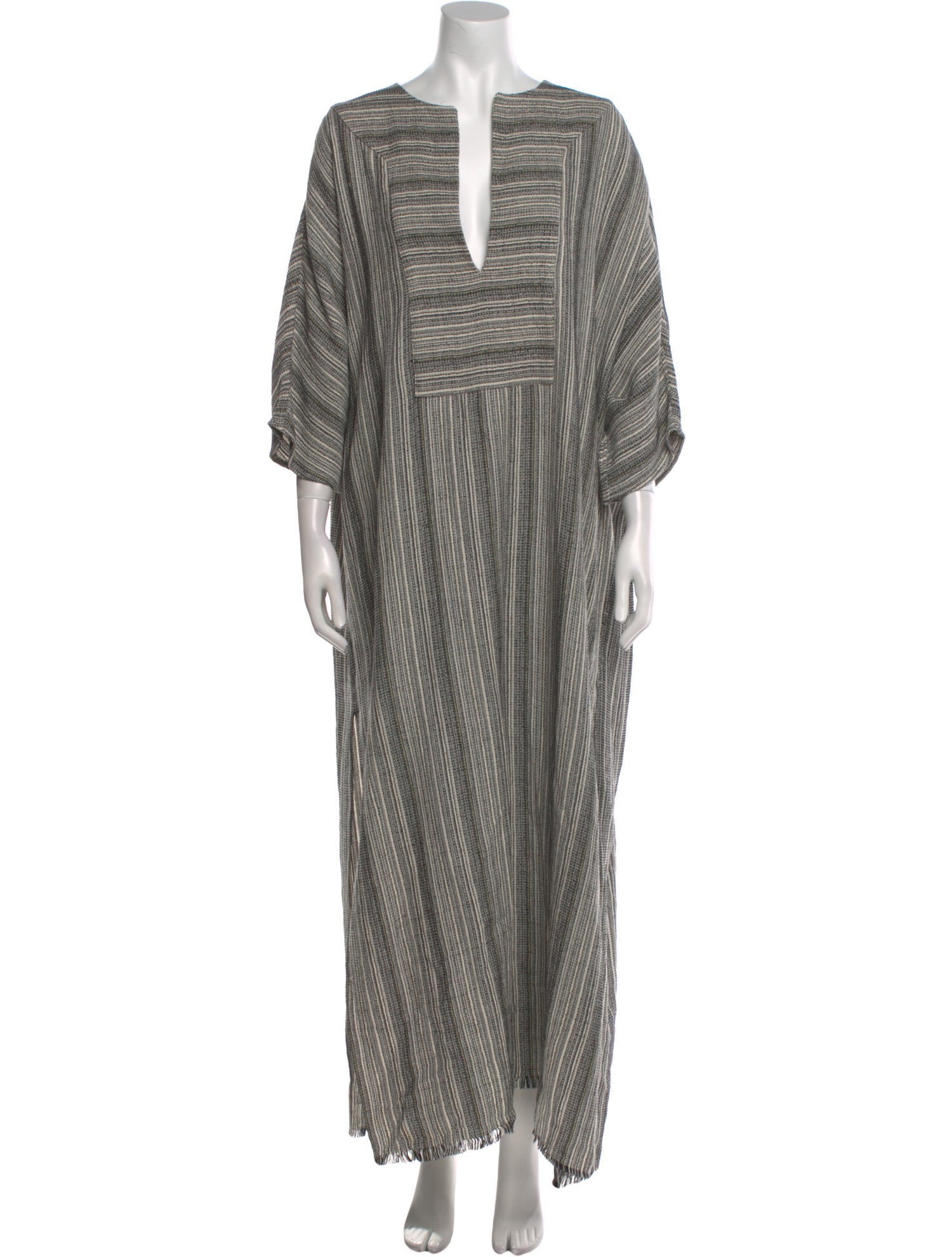 Su Paris Striped Long Dress
