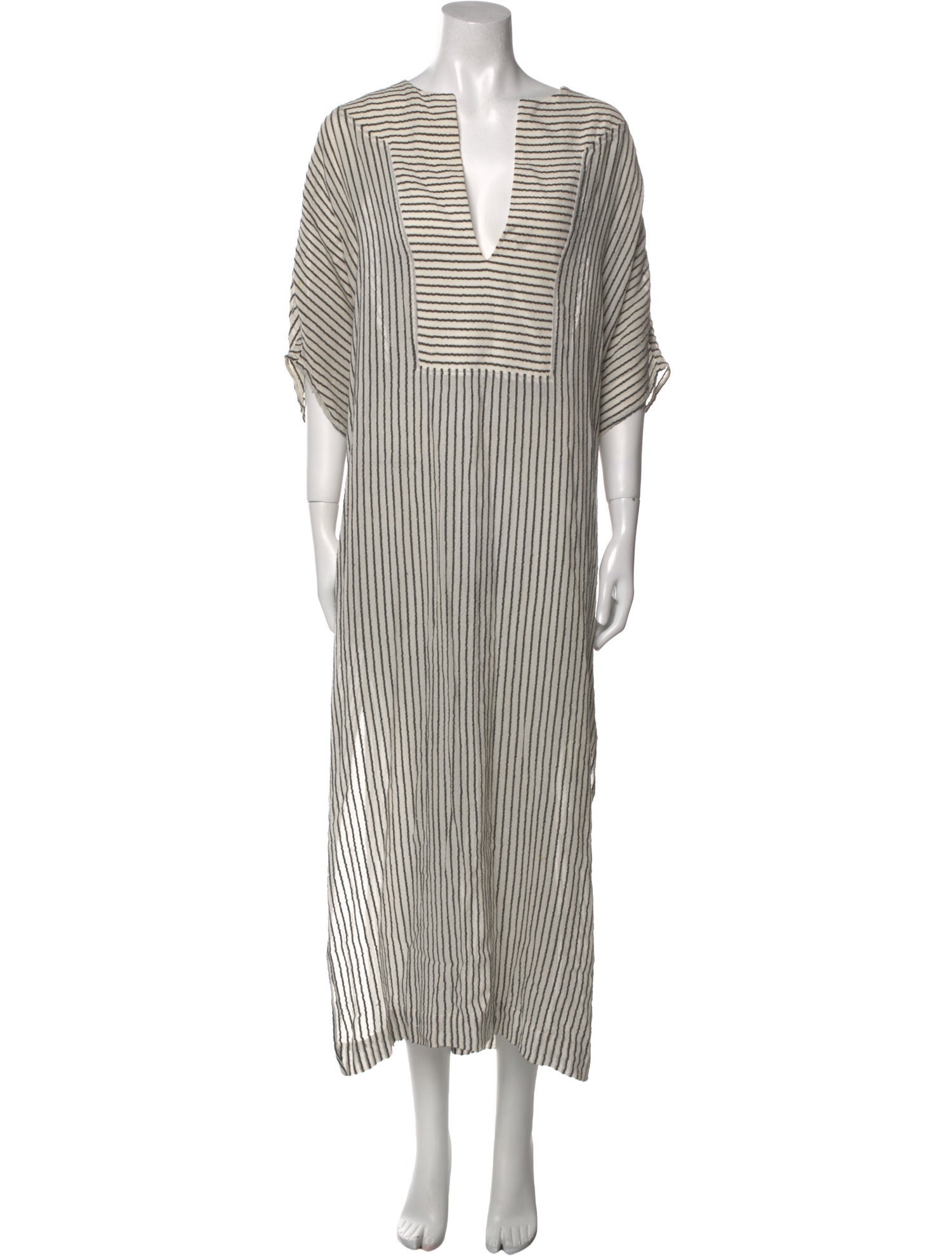 Su Paris Striped Long Dress