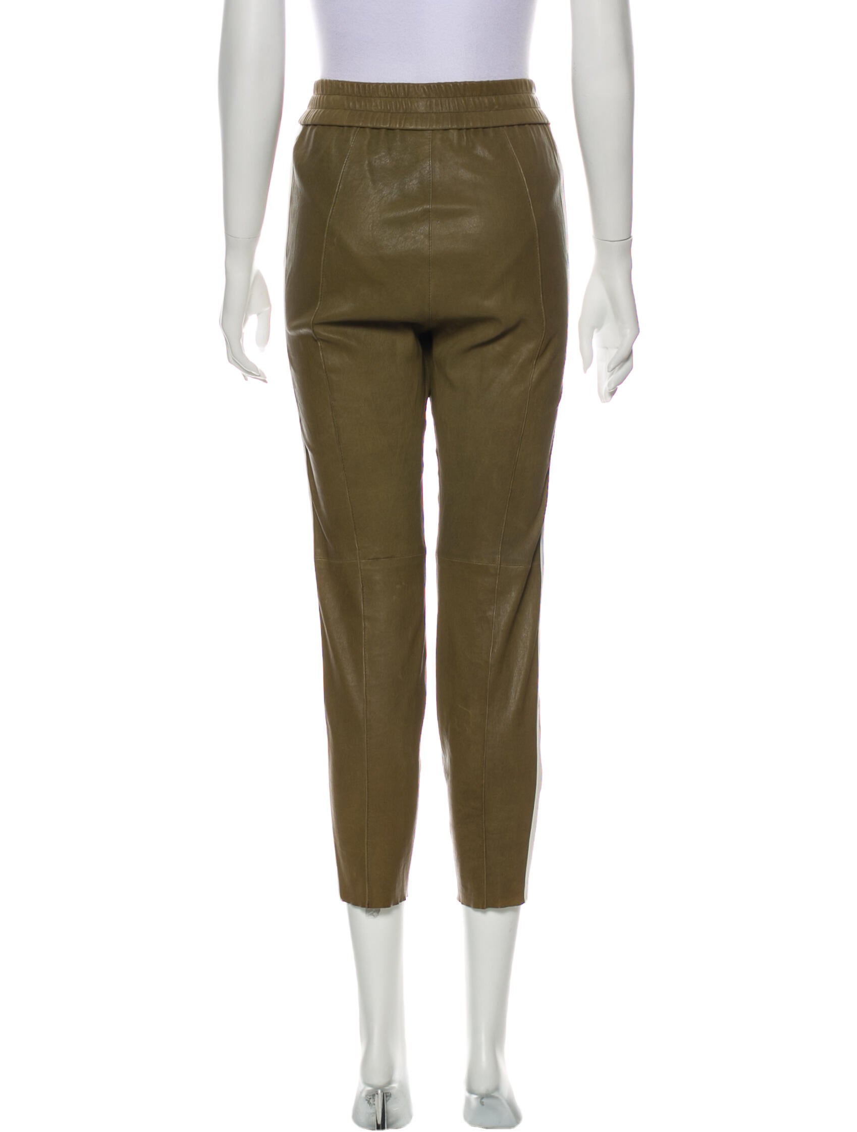 SPRWMN Leather Straight Leg Pants Clothing WSPRW20690 The RealReal