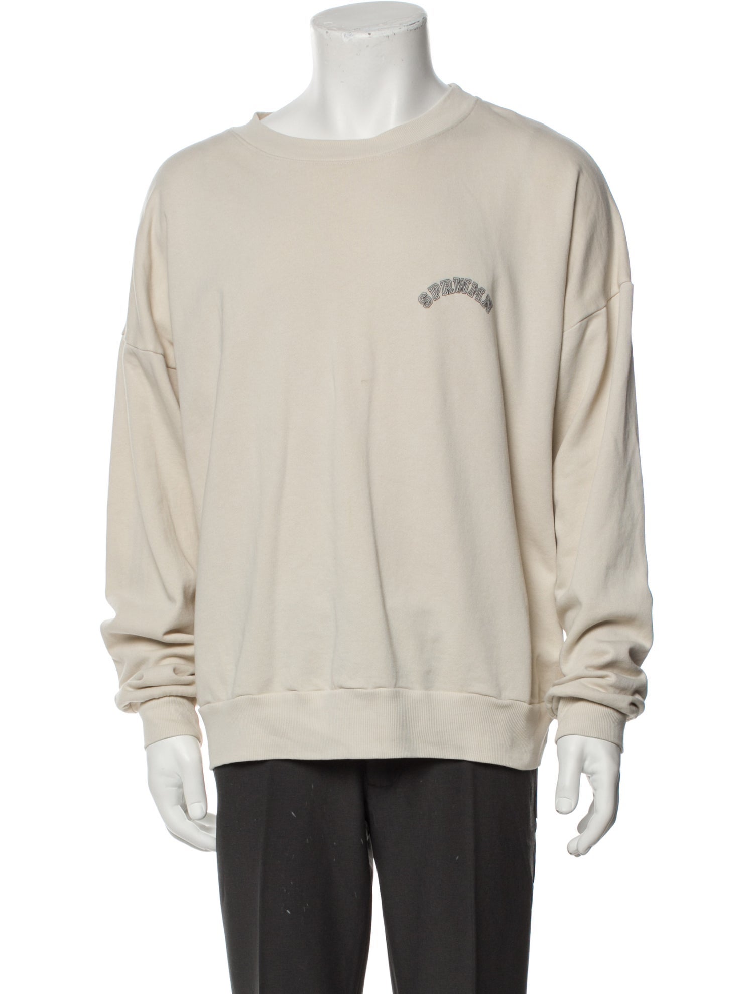 SPRWMN Graphic Print Crew Neck Pullover