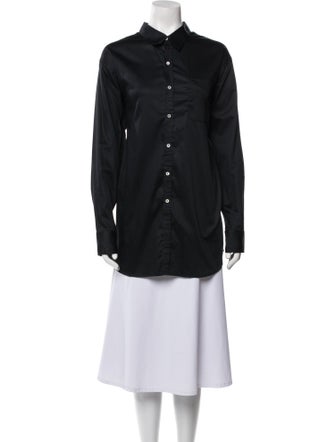SPRWMN Long Sleeve Button-Up Top
