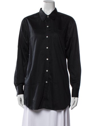 SPRWMN Long Sleeve Button-Up Top
