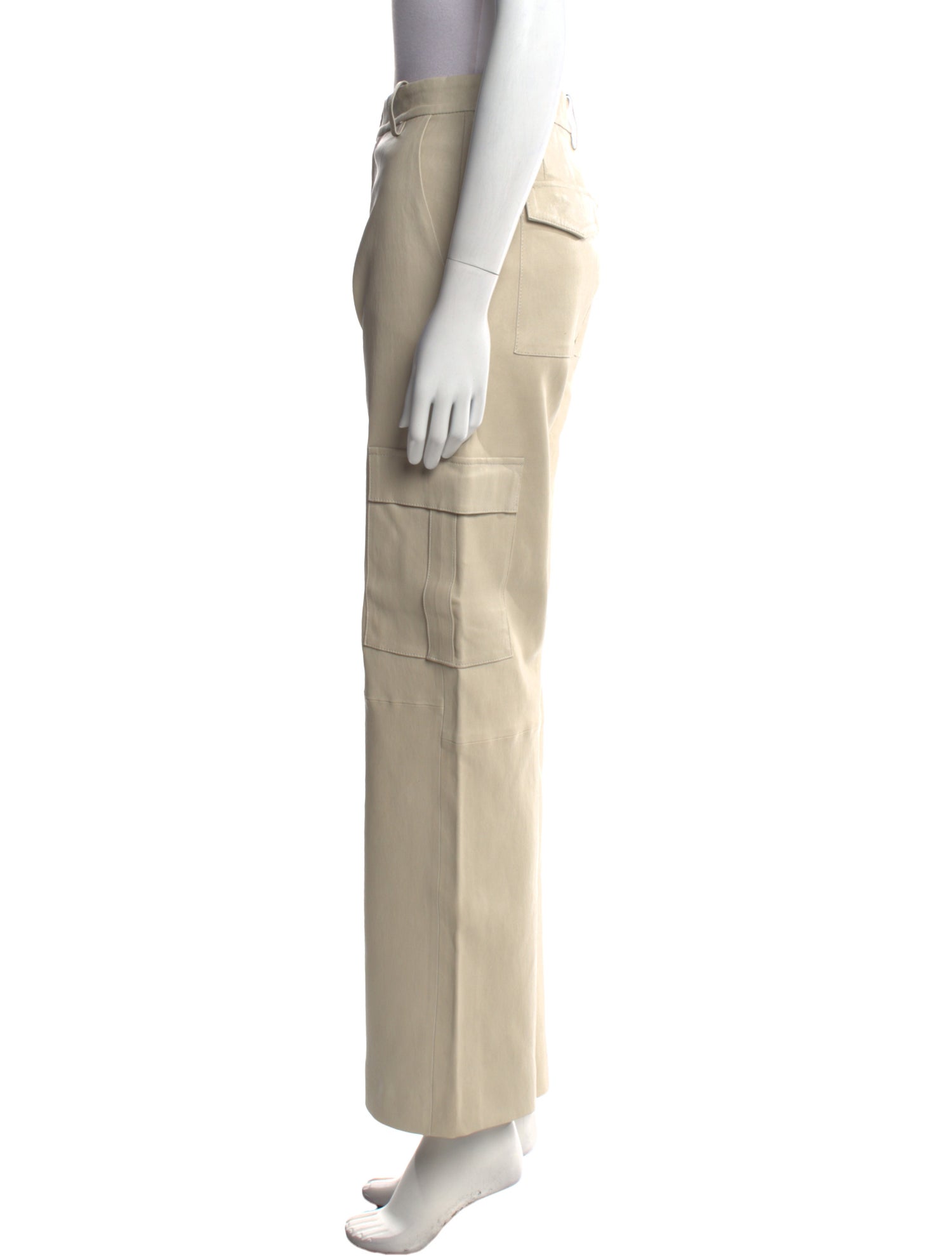 SPRWMN Leather Wide Leg Pants