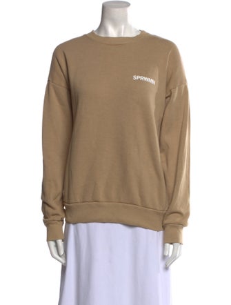 SPRWMN Graphic Print Crew Neck Sweatshirt