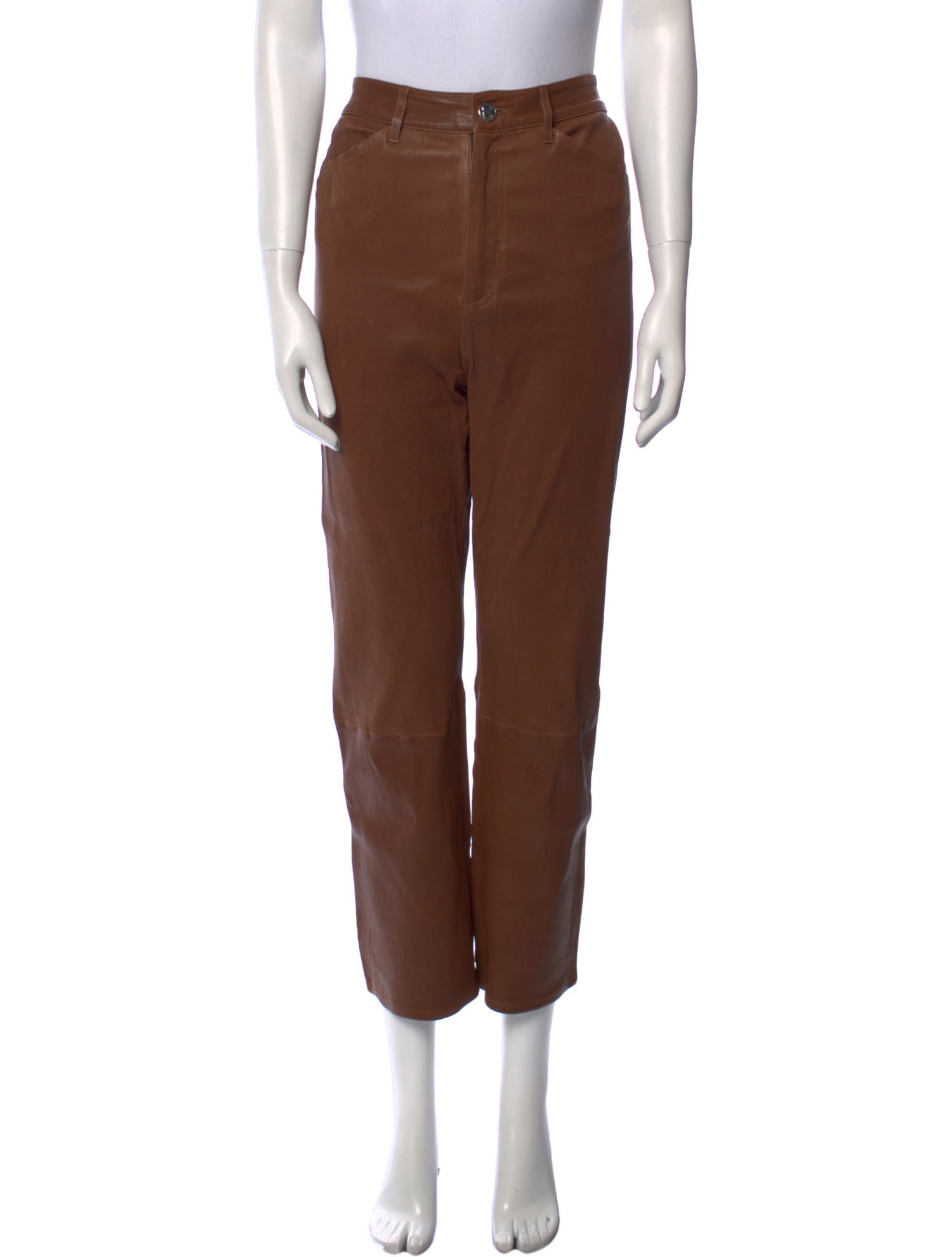 SPRWMN Lamb Leather Wide Leg Pants