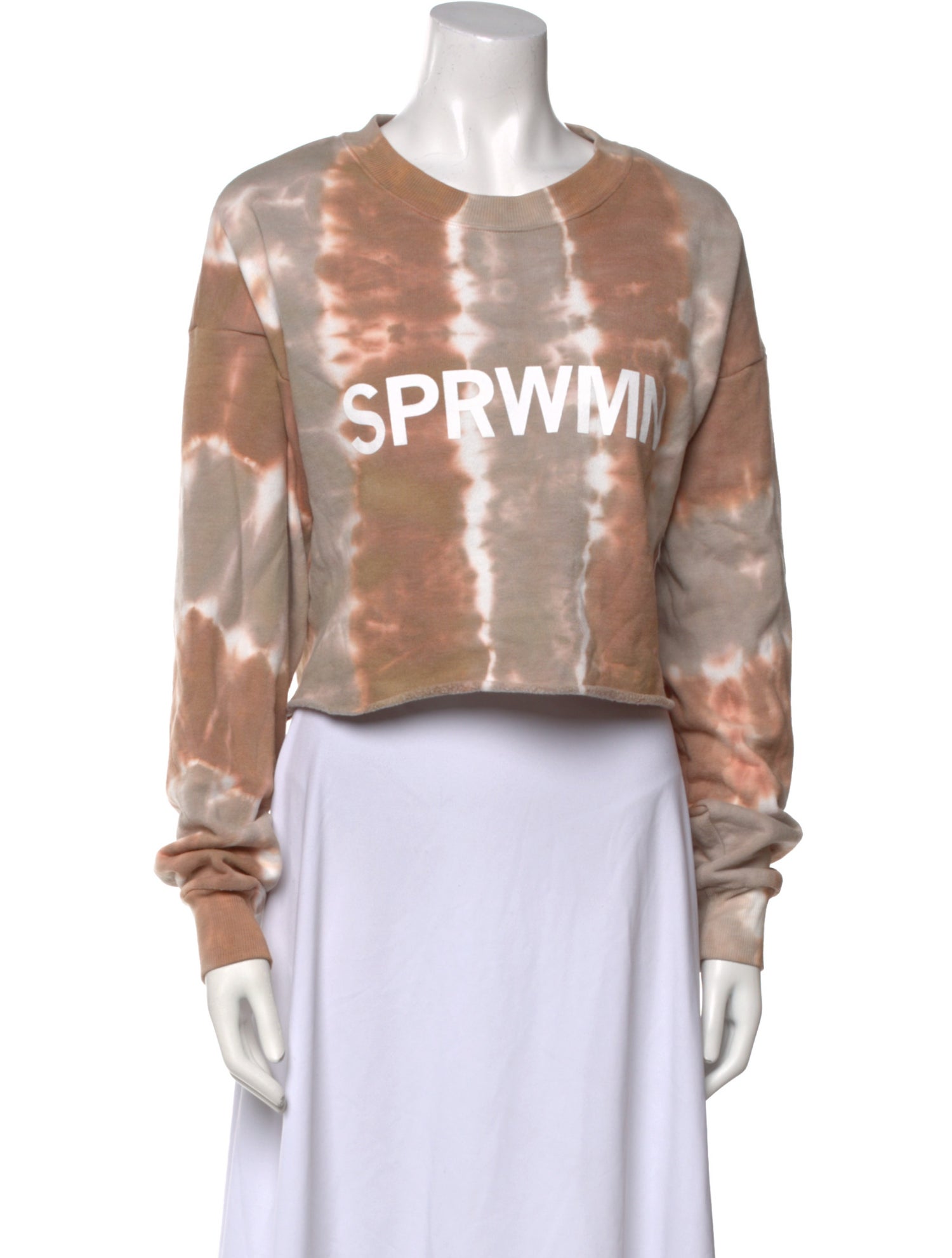 SPRWMN Tie-Dye Print Crew Neck Sweatshirt