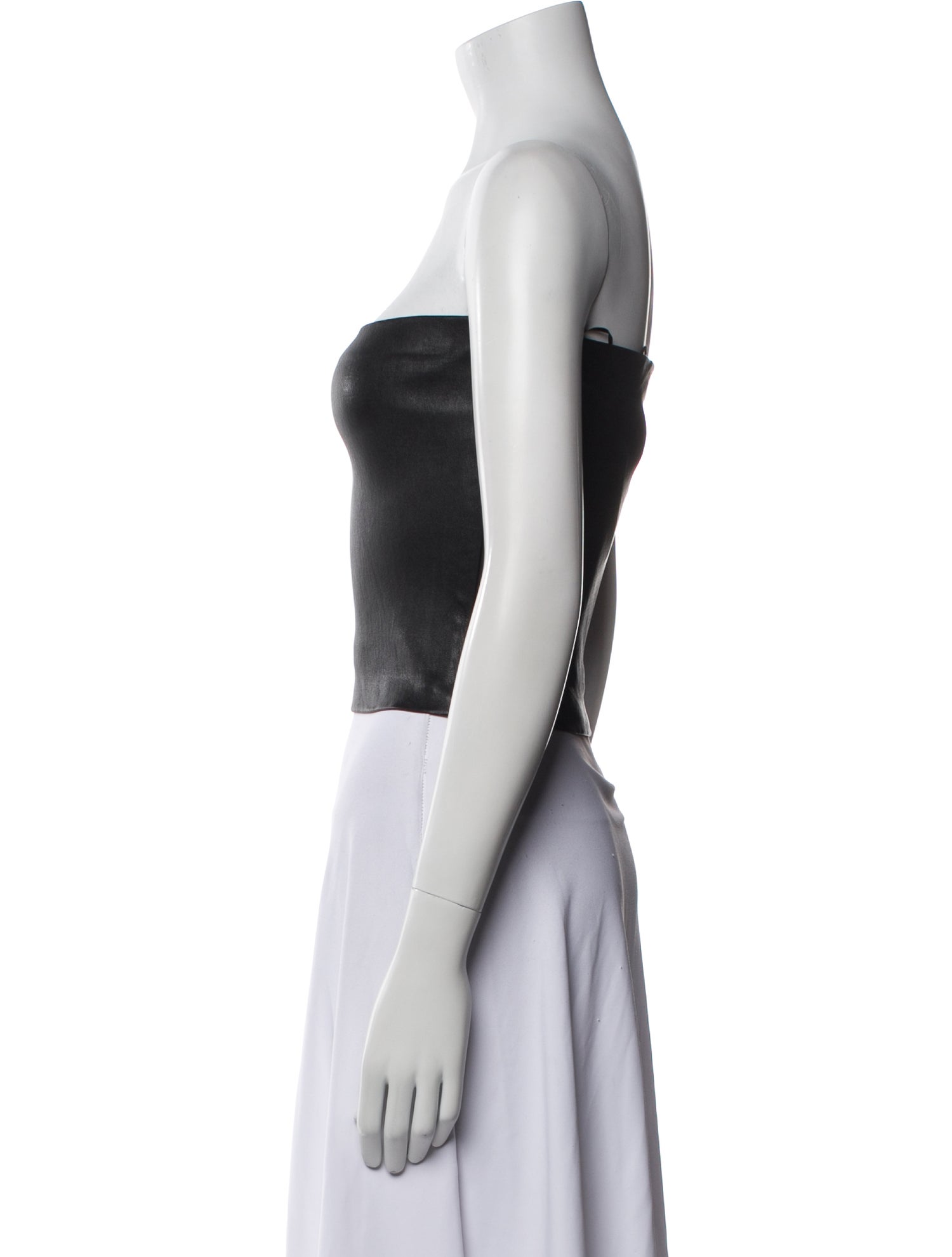 SPRWMN Leather Strapless Crop Top w/ Tags