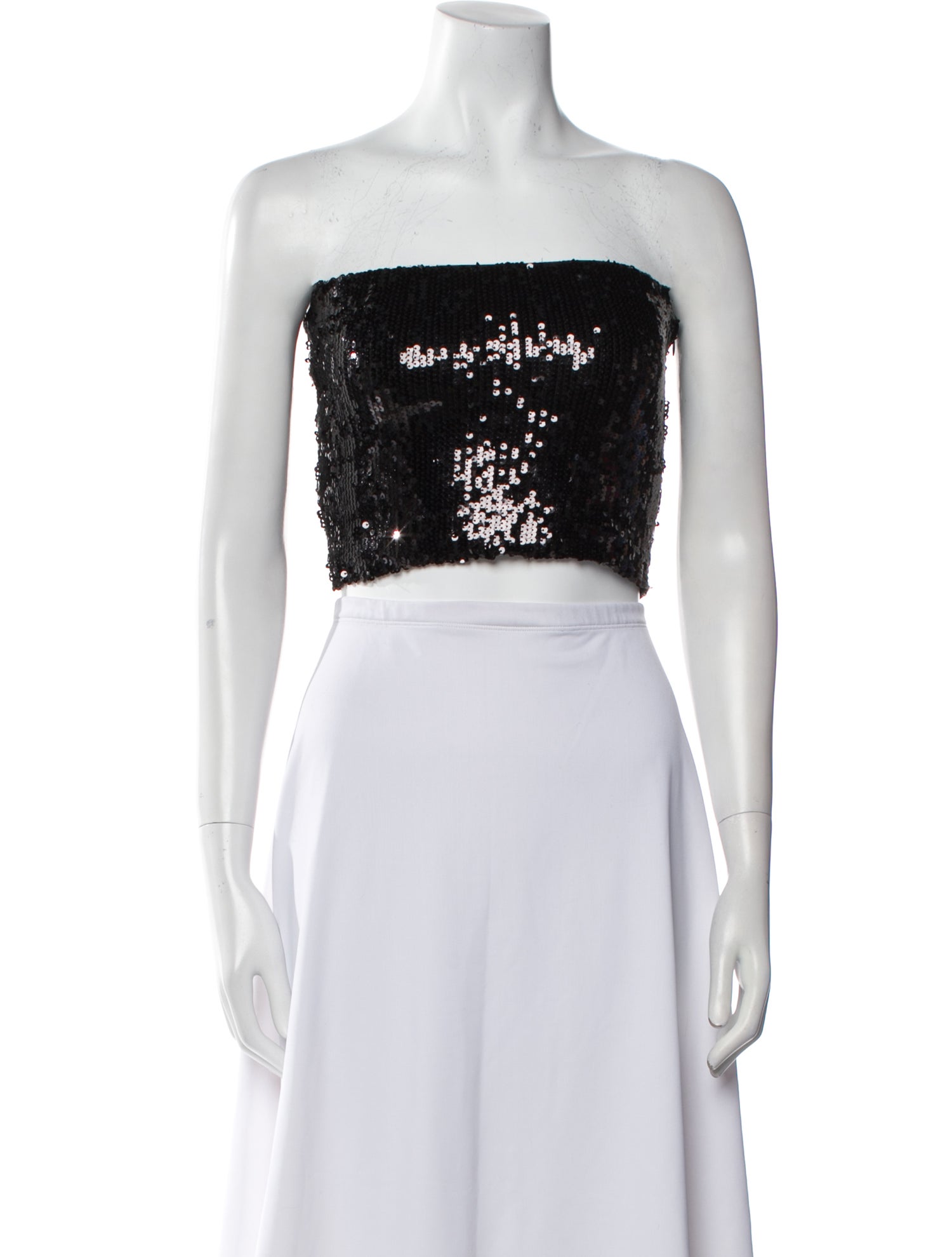 SPRWMN Strapless Crop Top