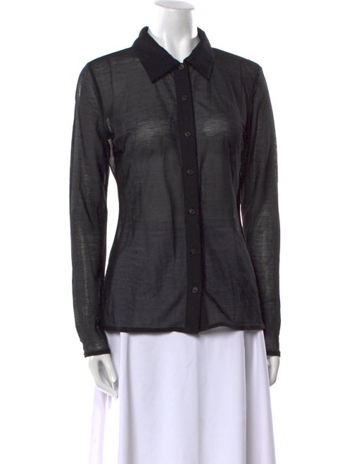 SPRWMN Long Sleeve Button-Up Top