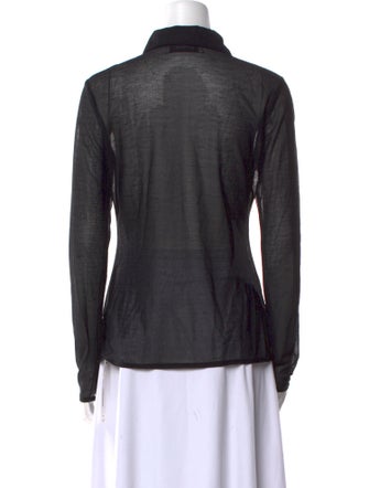 SPRWMN Long Sleeve Button-Up Top