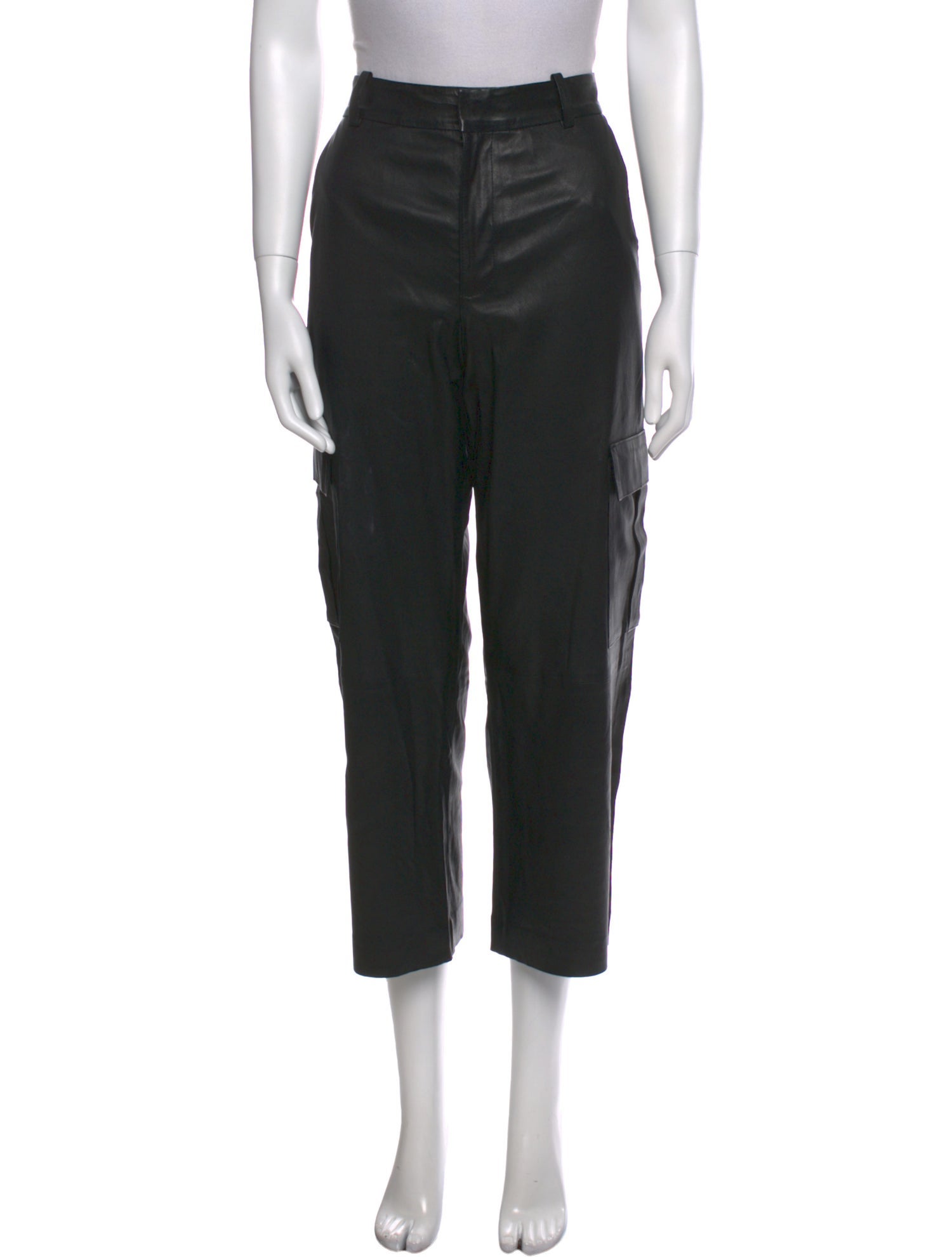 SPRWMN Lamb Leather Wide Leg Pants