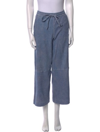 SPRWMN Leather Wide Leg Pants