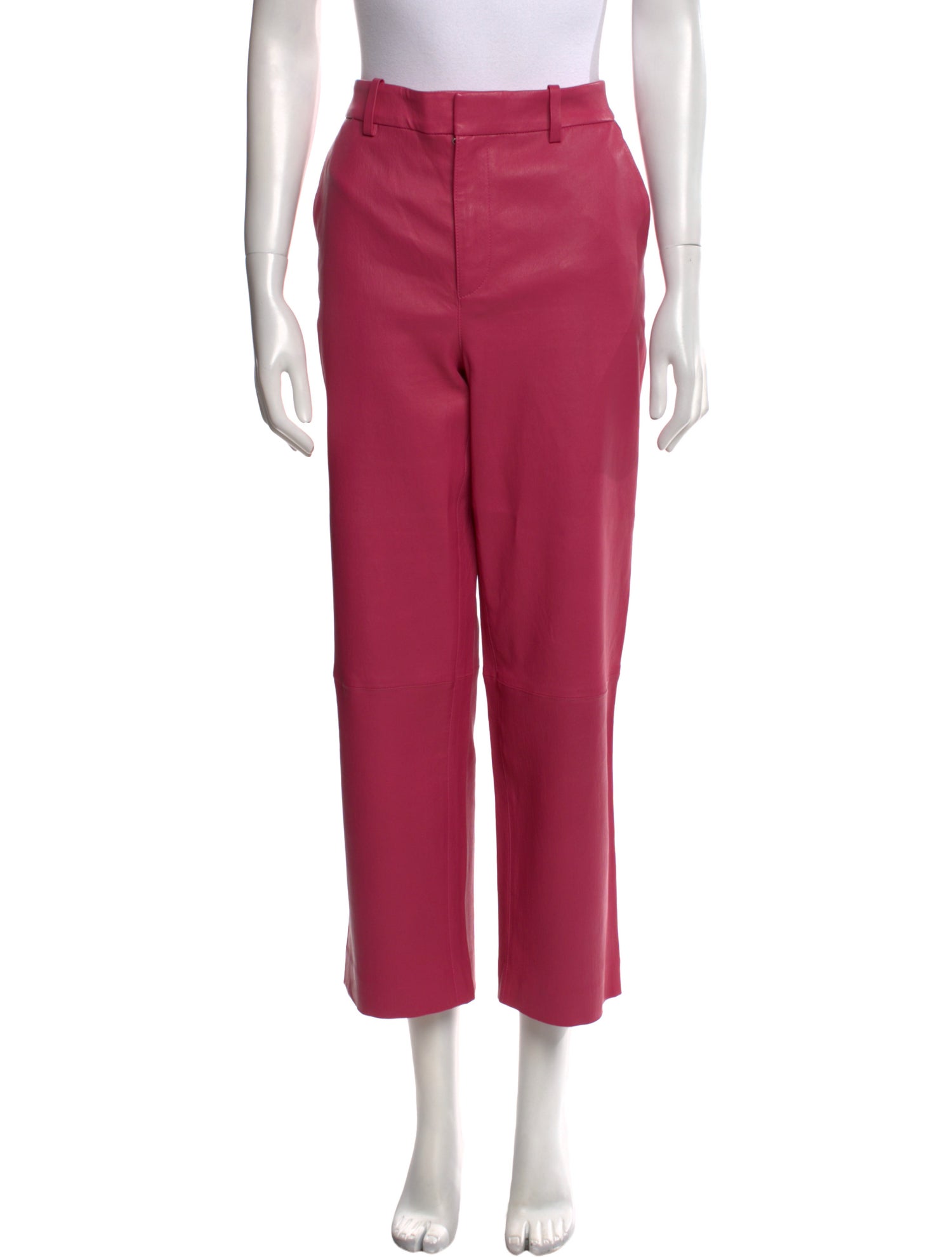 SPRWMN Lamb Leather Straight Leg Pants