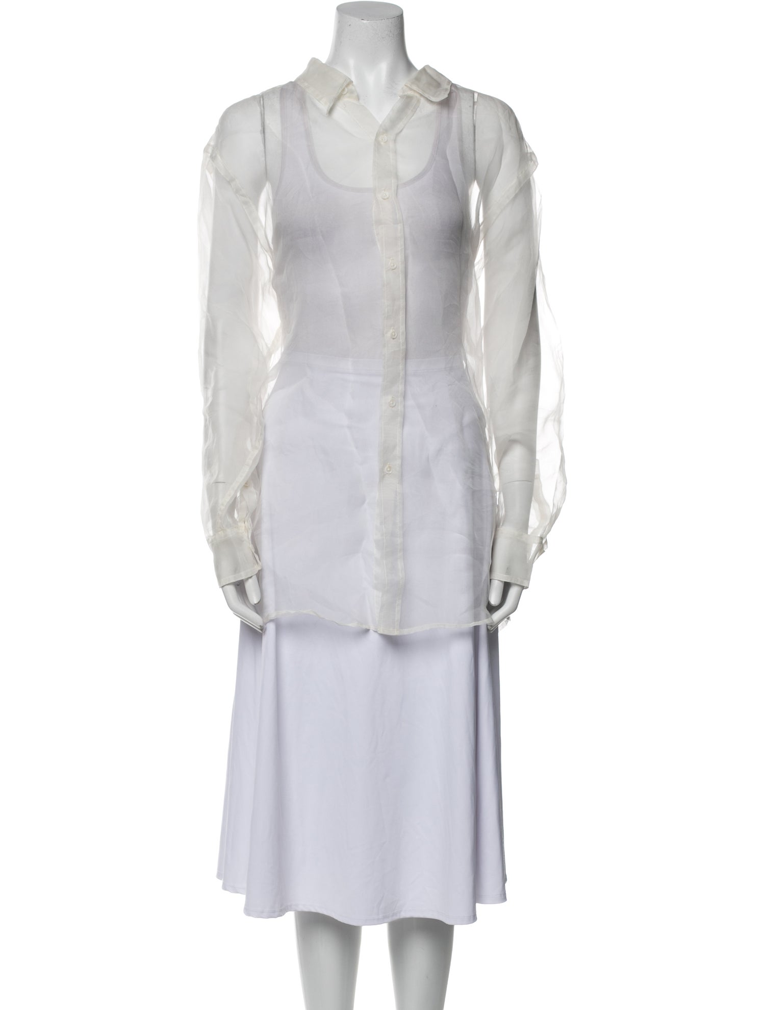 SPRWMN Silk V-Neck Tunic