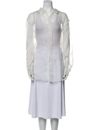 SPRWMN Silk V-Neck Tunic