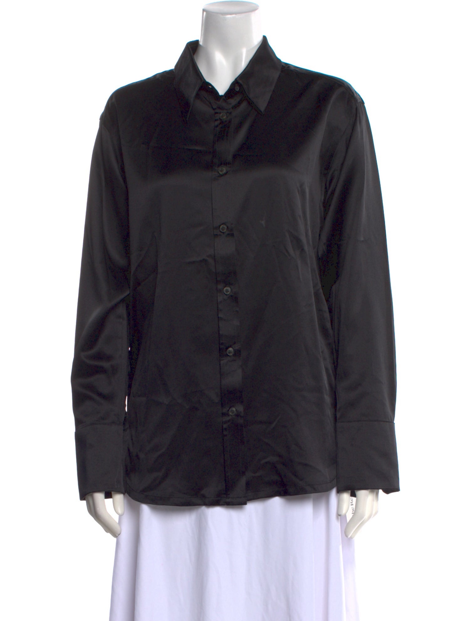 SPRWMN Silk Long Sleeve Button-Up Top