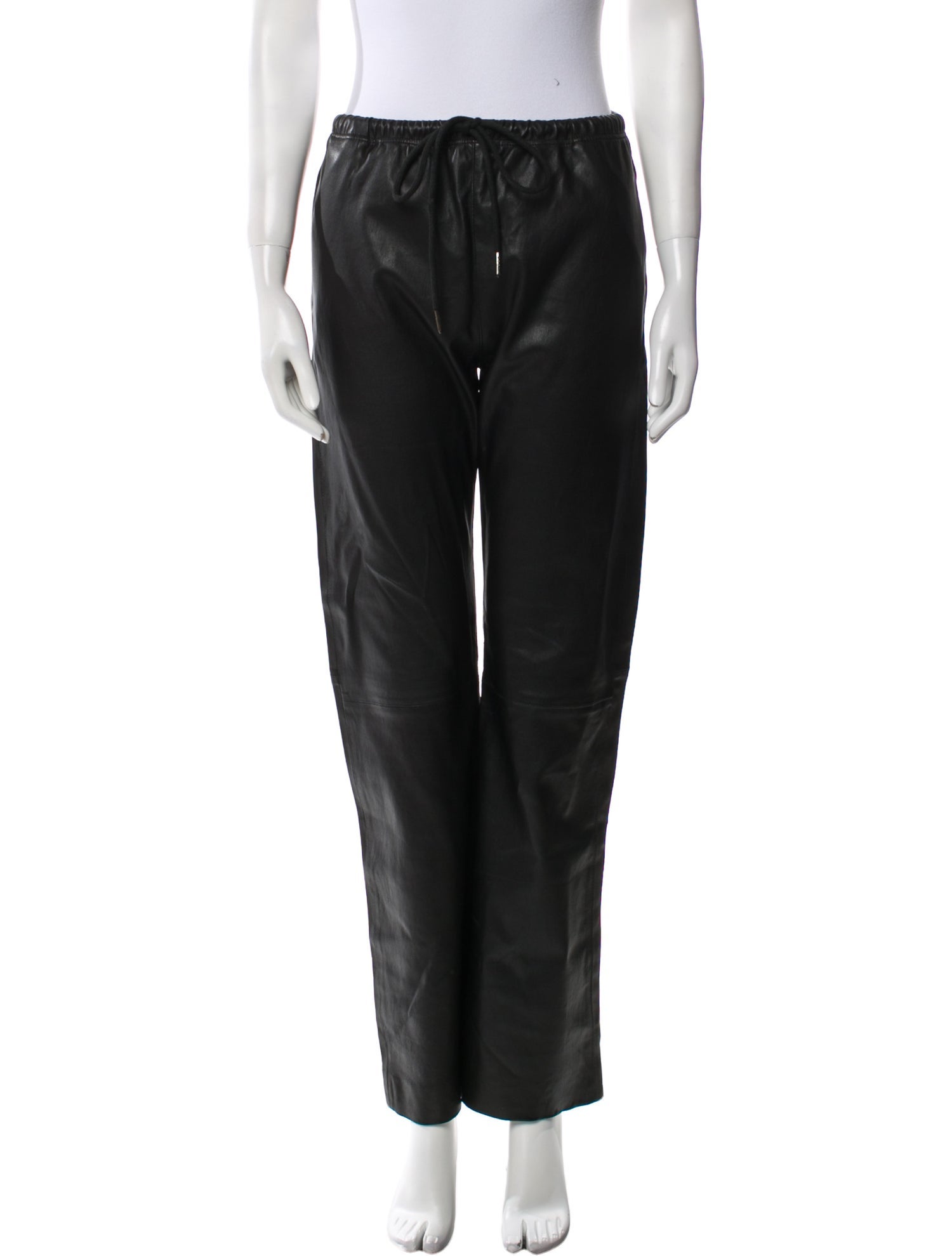 SPRWMN Lamb Leather Wide Leg Pants