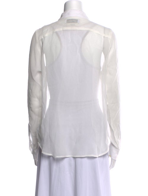 SPRWMN Silk Long Sleeve Button-Up Top