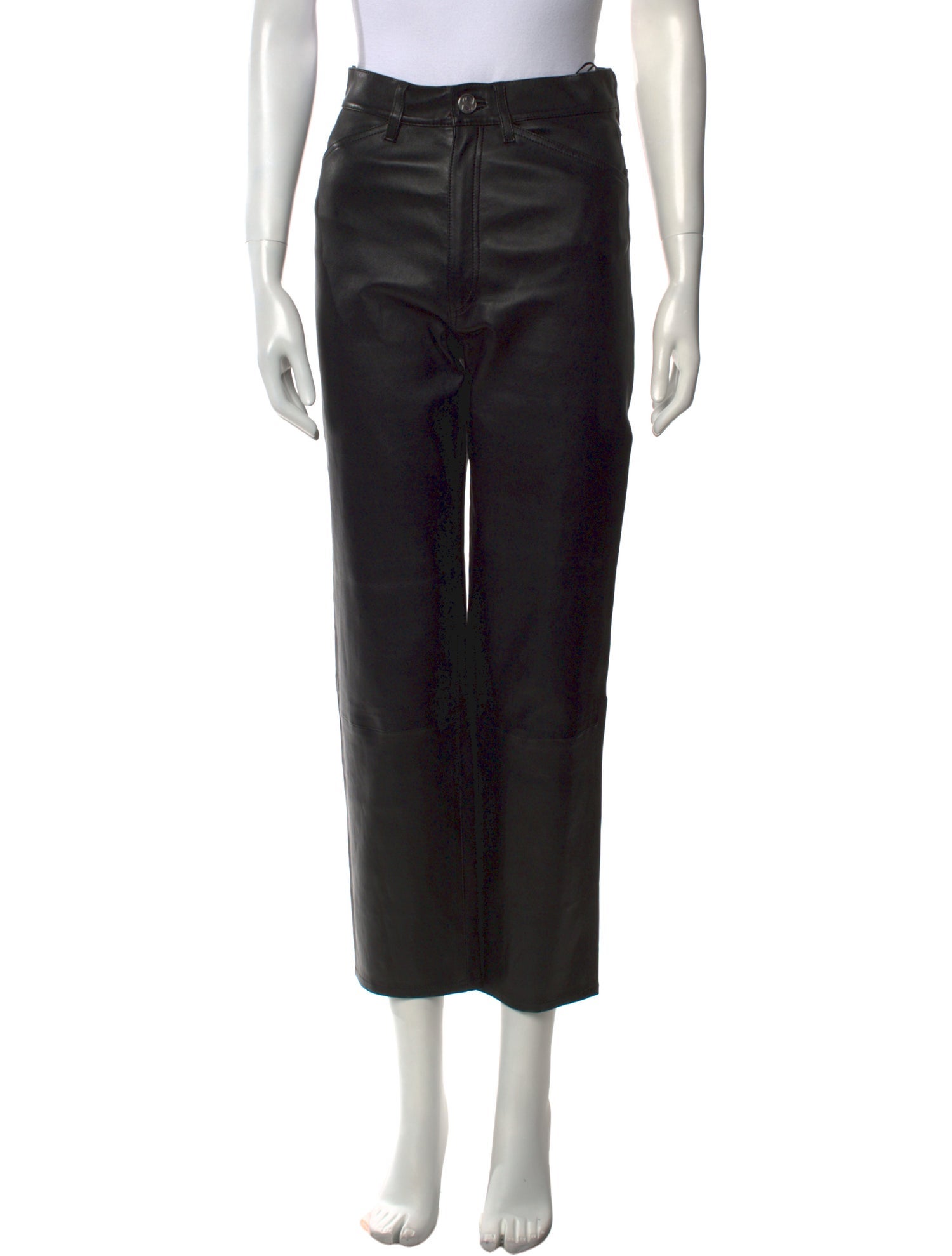 SPRWMN Leather Straight Leg Pants