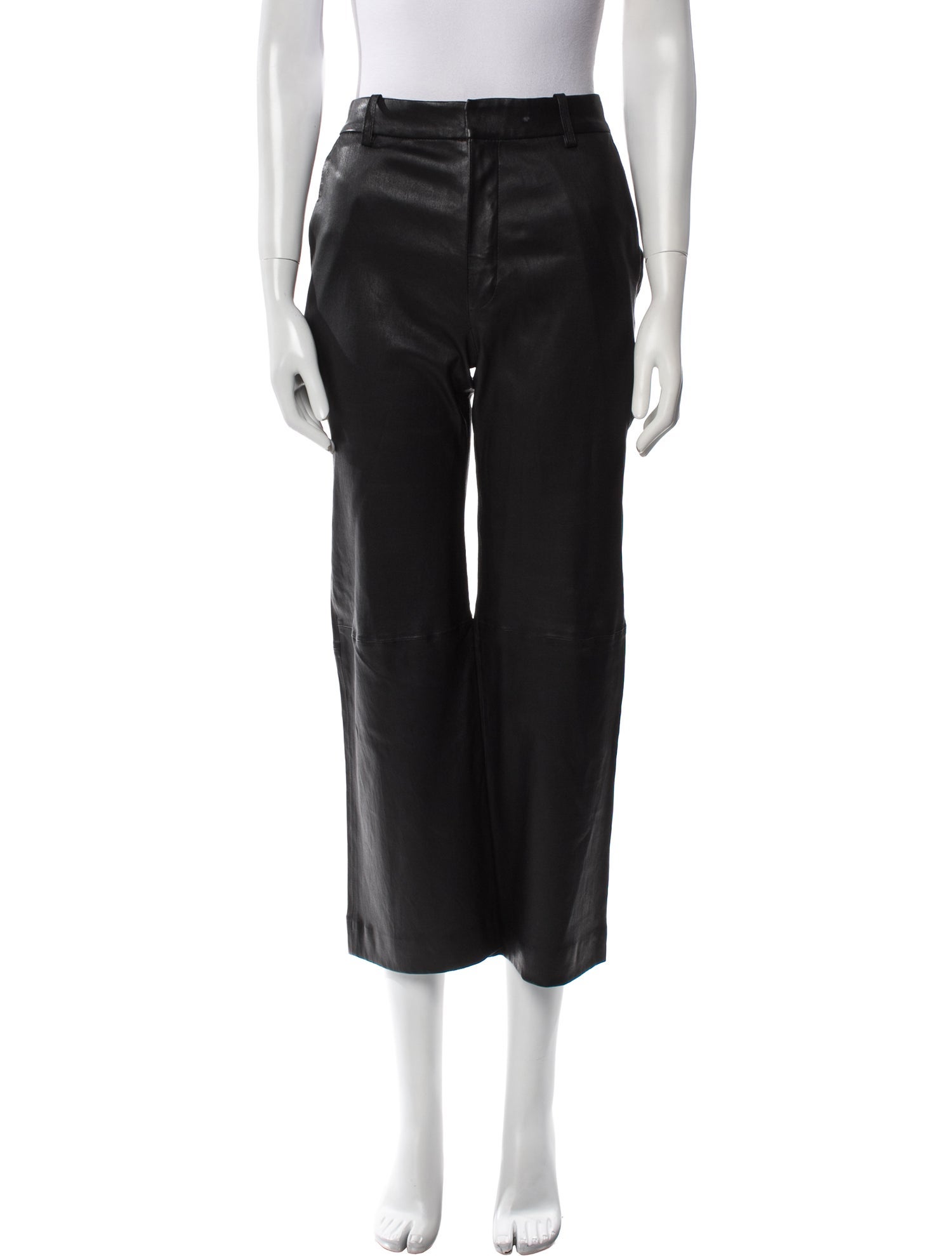 SPRWMN Leather Wide Leg Pants