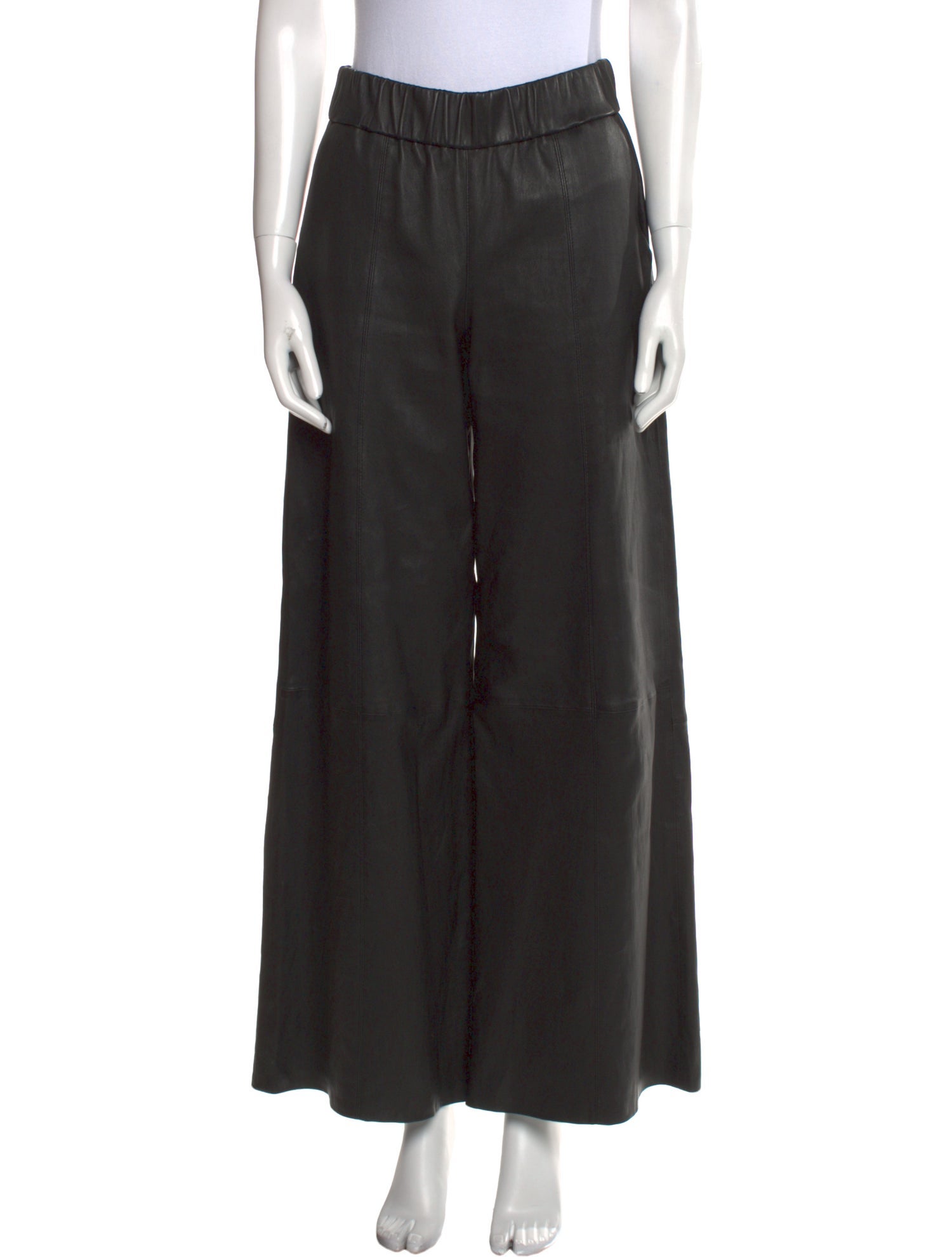 SPRWMN Leather Wide Leg Pants