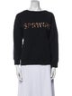 SPRWMN Graphic Print Bateau Neckline Sweater