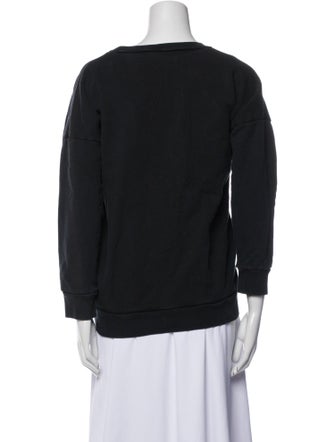 SPRWMN Graphic Print Bateau Neckline Sweater