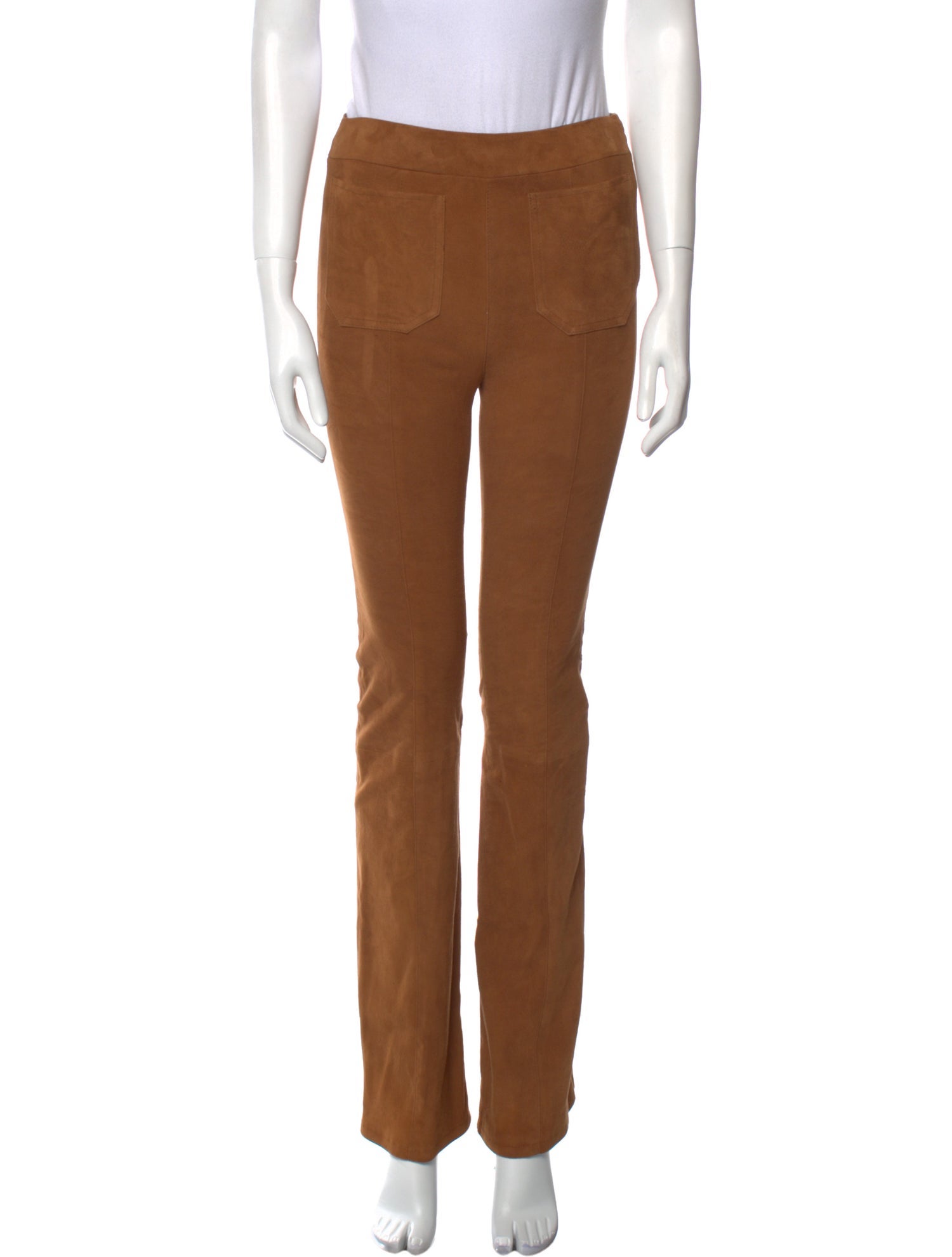 SPRWMN Suede Straight Leg Pants
