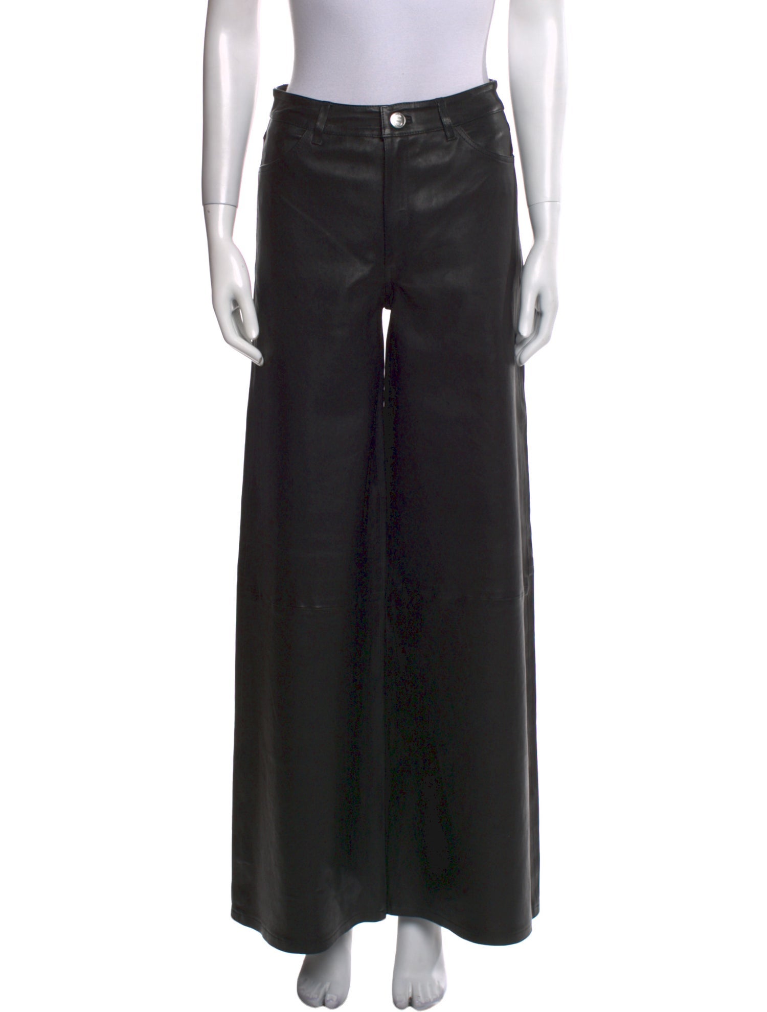 SPRWMN Leather Wide Leg Pants
