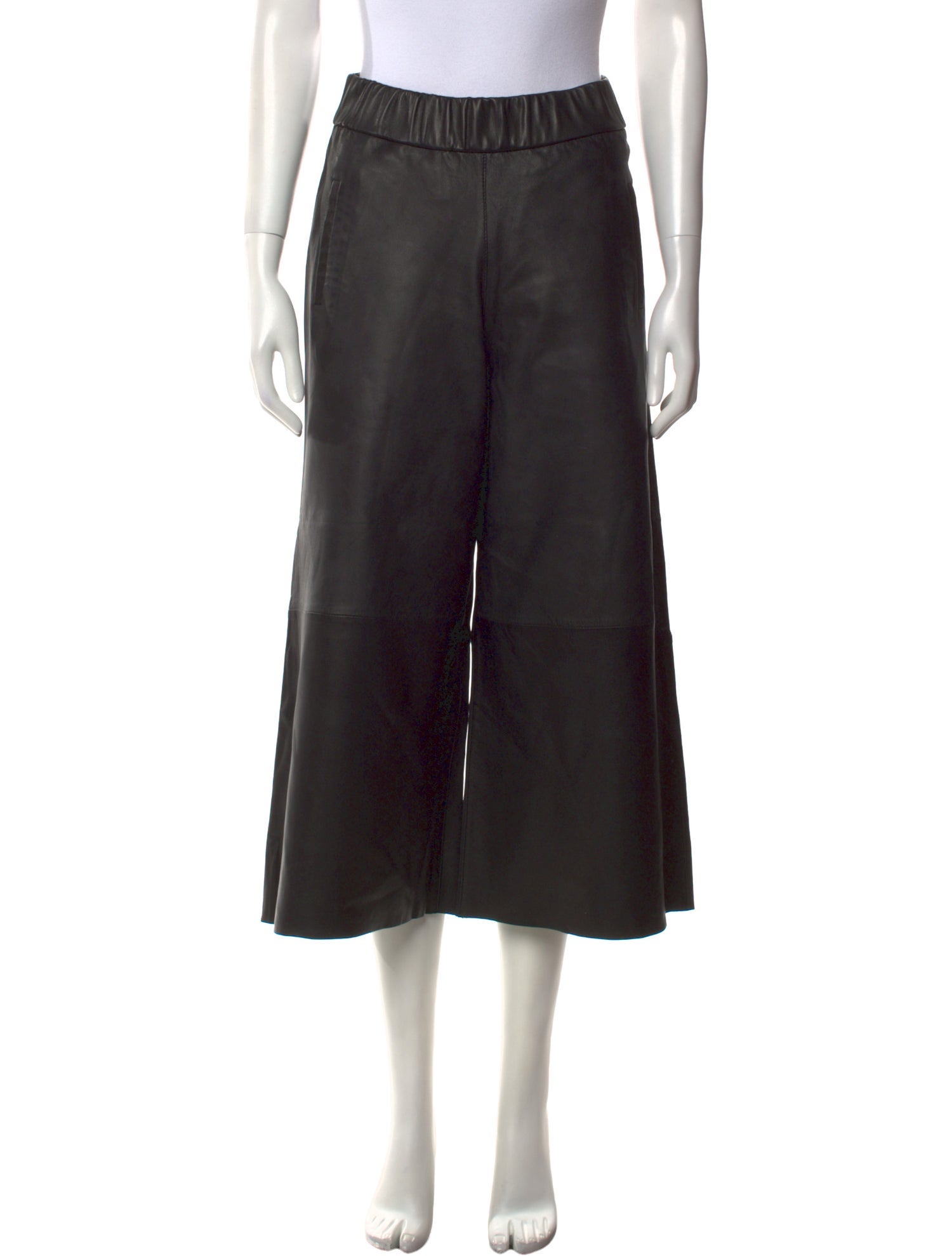 SPRWMN Leather Wide Leg Pants