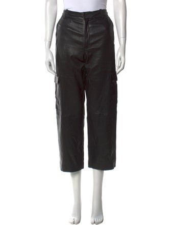 SPRWMN Leather Wide Leg Pants