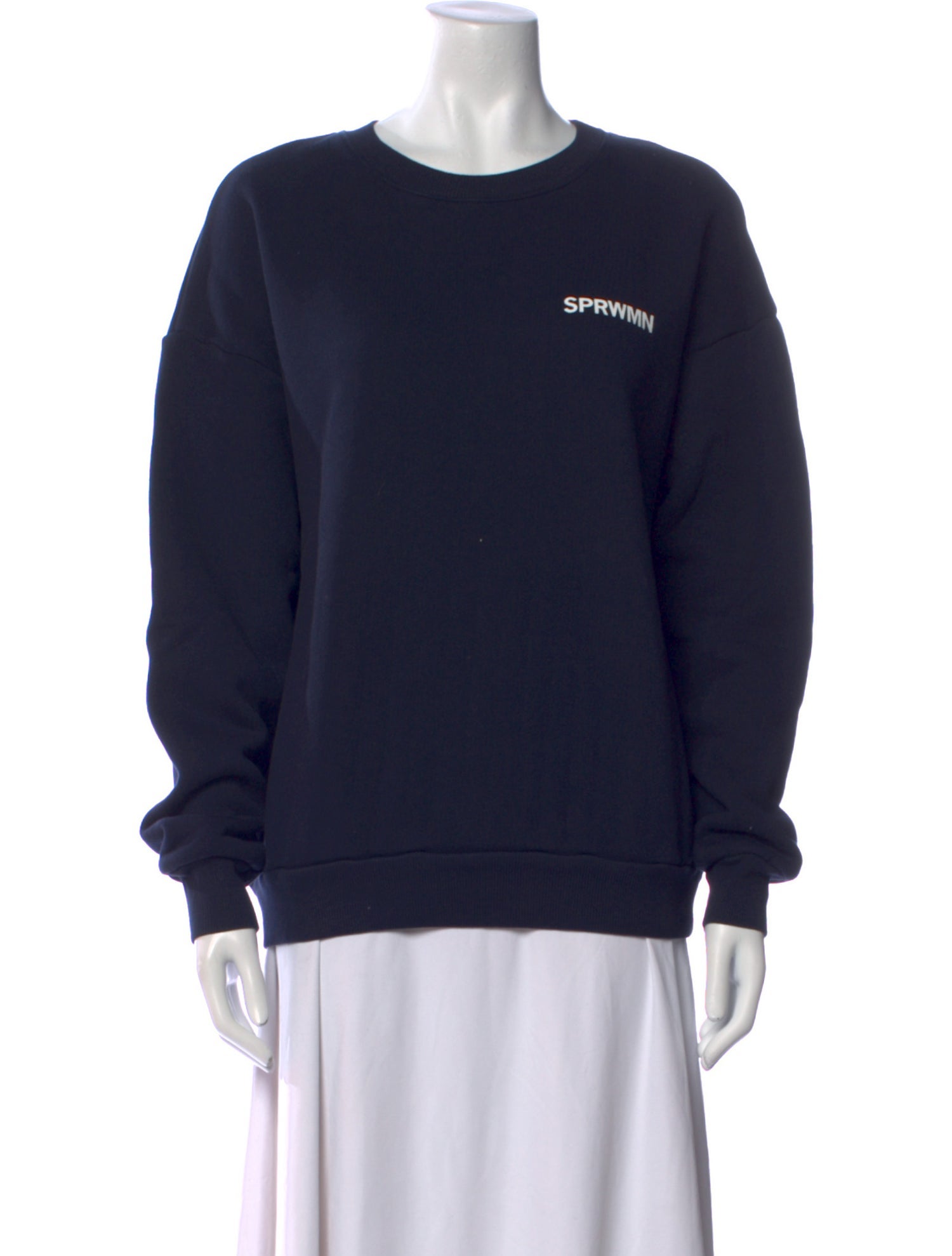 SPRWMN Graphic Print Crew Neck Sweatshirt