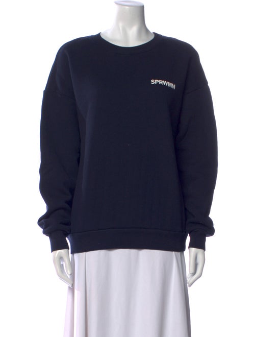SPRWMN Graphic Print Crew Neck Sweatshirt