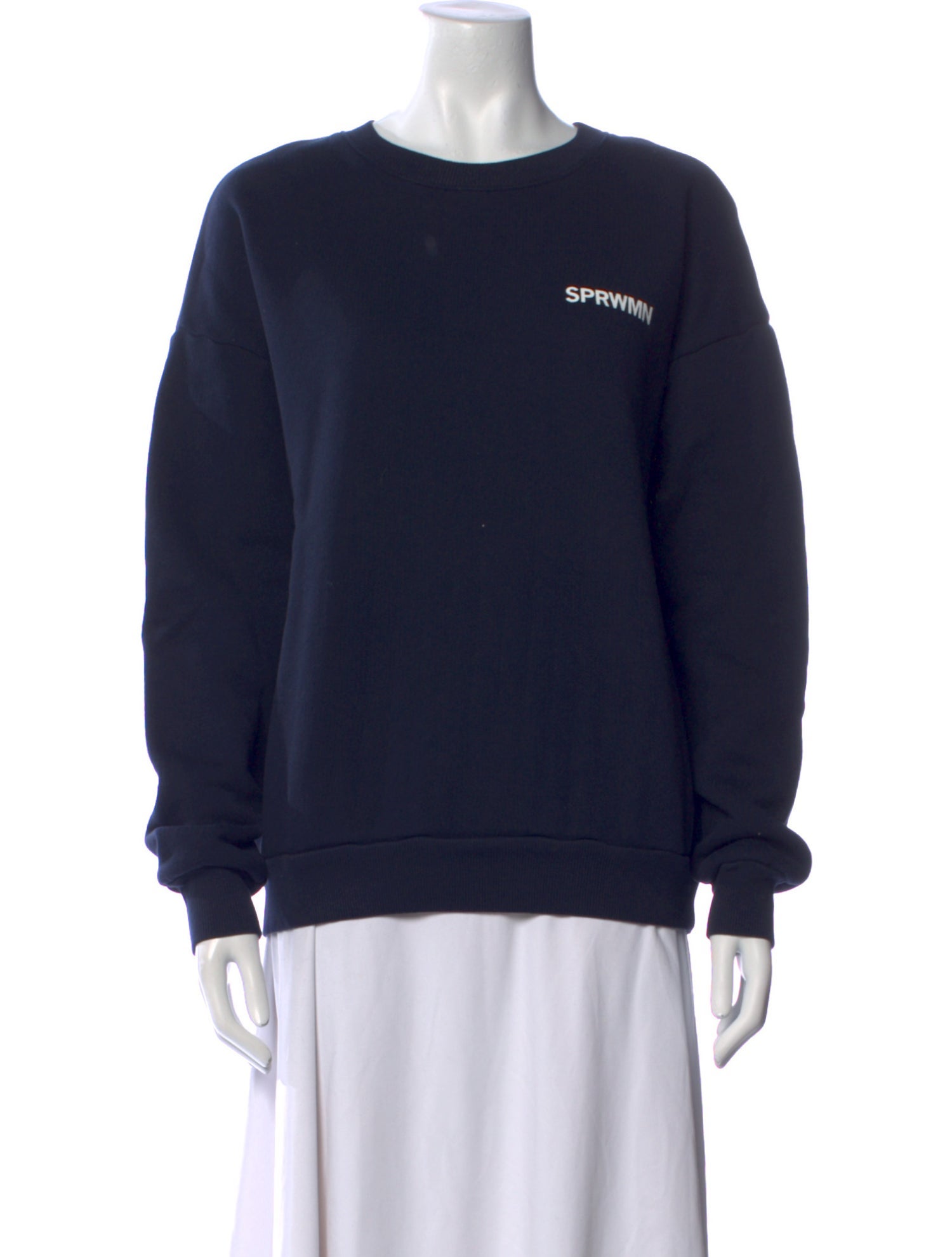 SPRWMN Graphic Print Crew Neck Sweatshirt