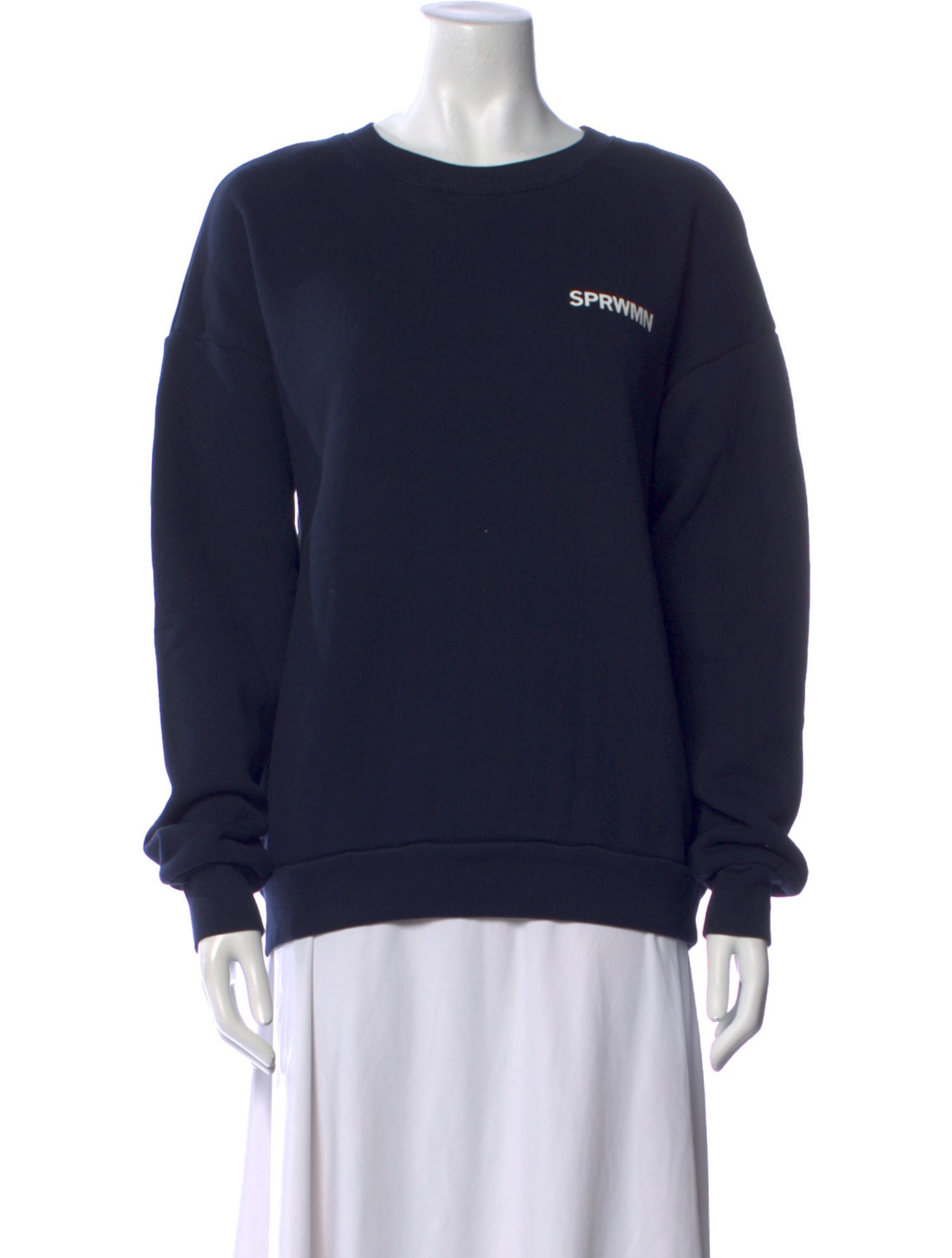 SPRWMN Graphic Print Crew Neck Sweatshirt