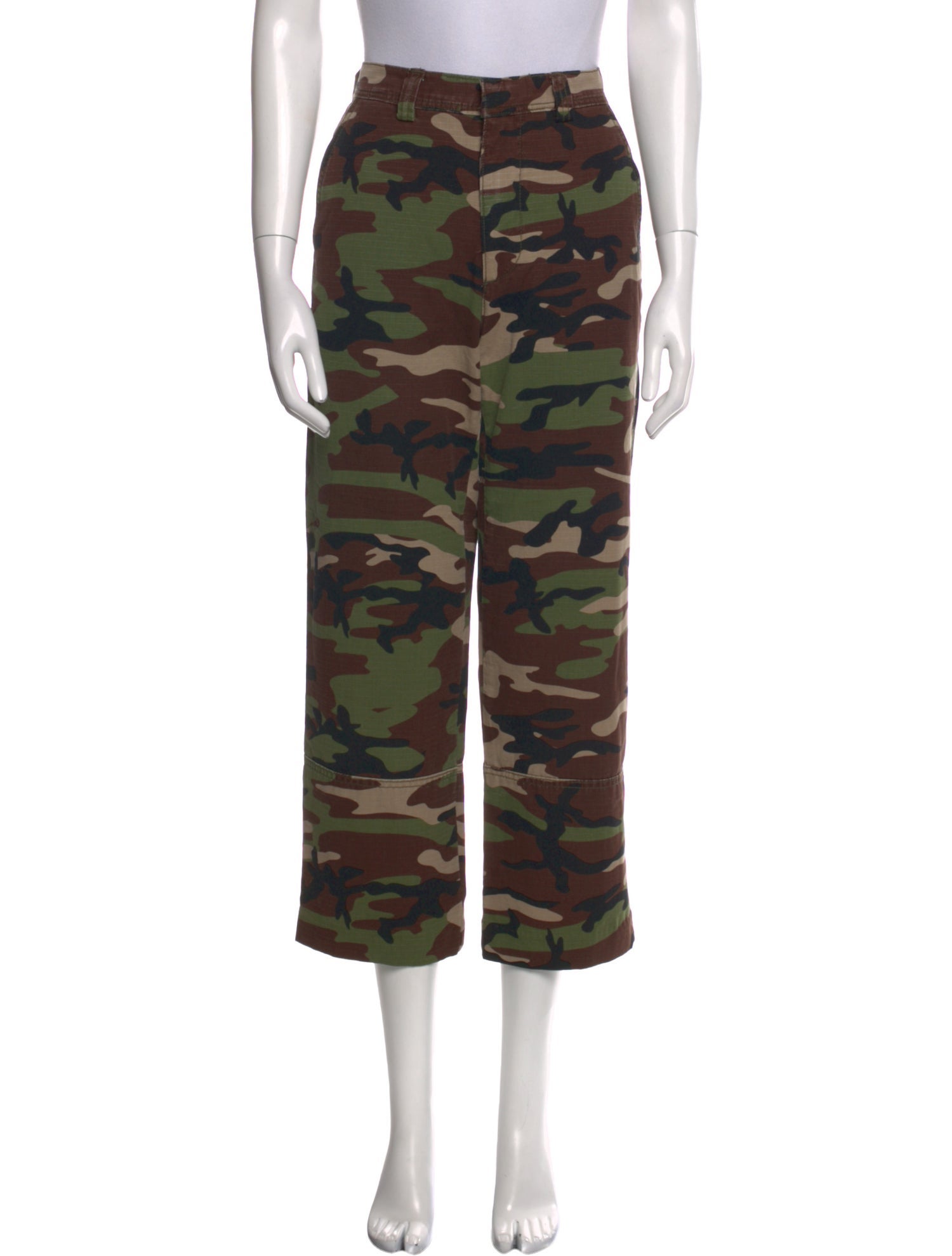SPRWMN Camouflage Print Straight Leg Pants w/ Tags