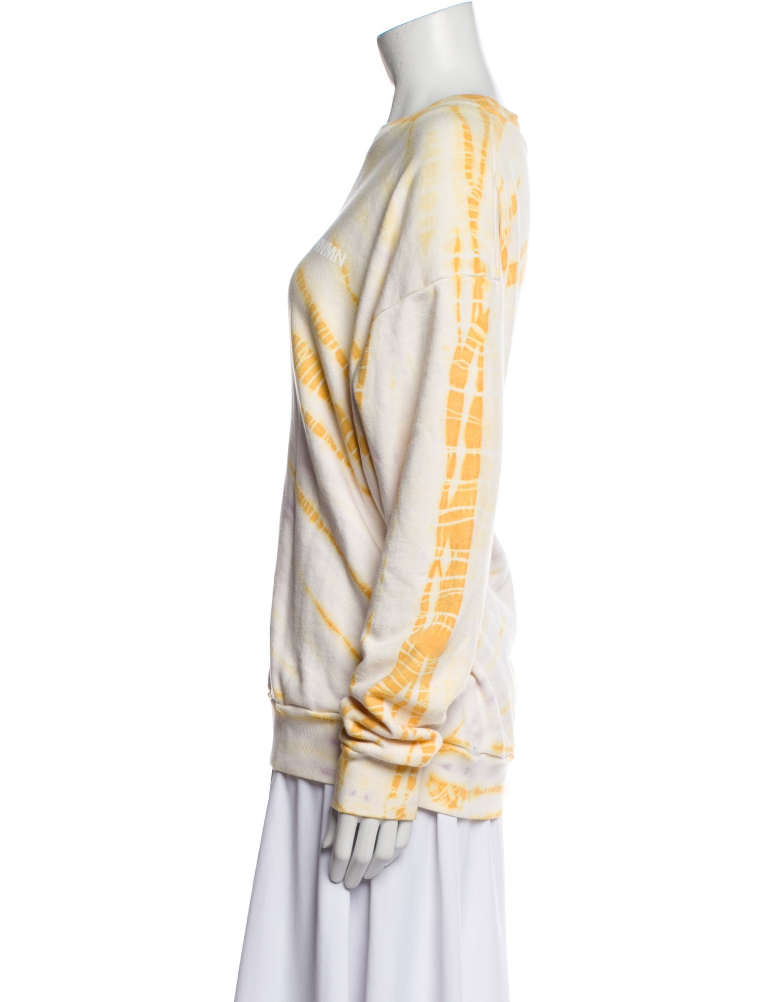 SPRWMN Tie-Dye Print Scoop Neck Sweatshirt