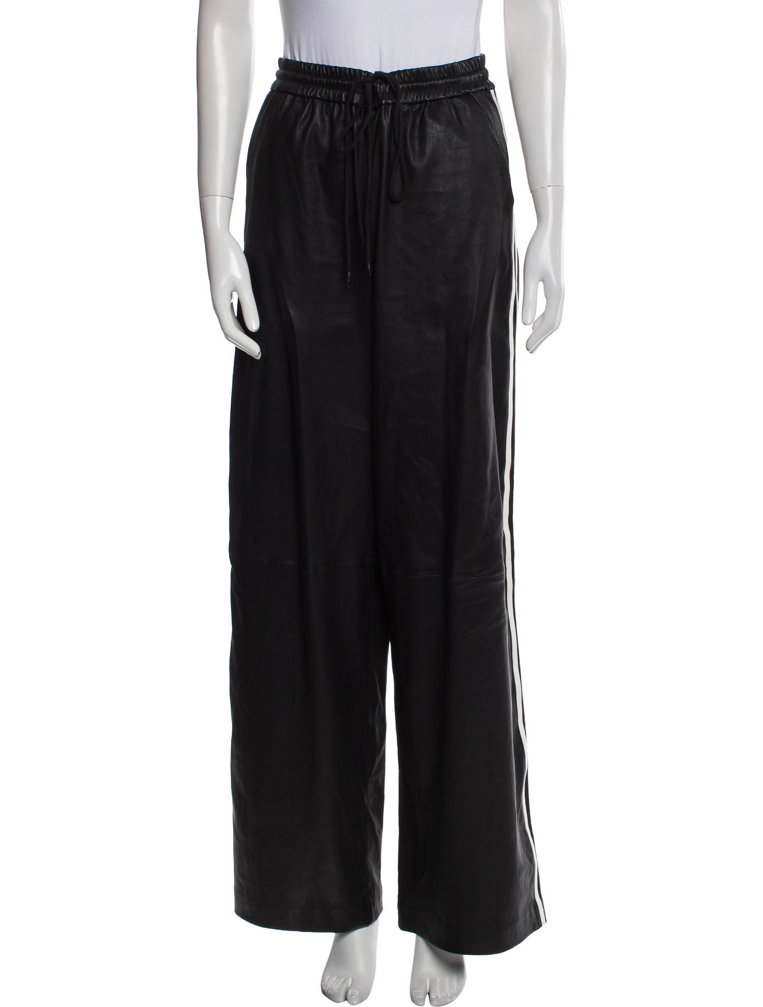 SPRWMN Lamb Leather Wide Leg Pants