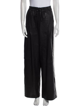 SPRWMN Lamb Leather Wide Leg Pants