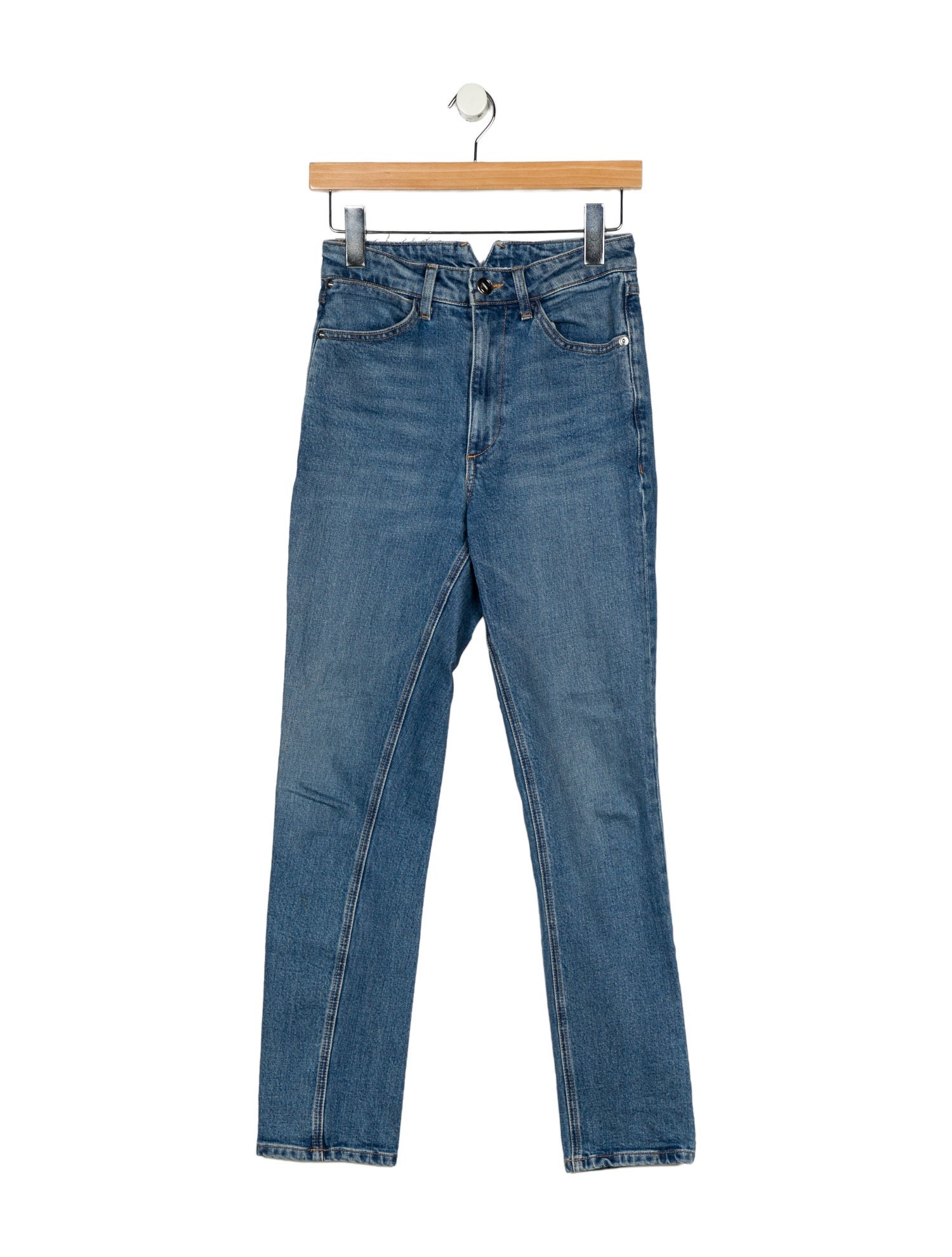 SPRWMN Mid-Rise Straight Leg Jeans