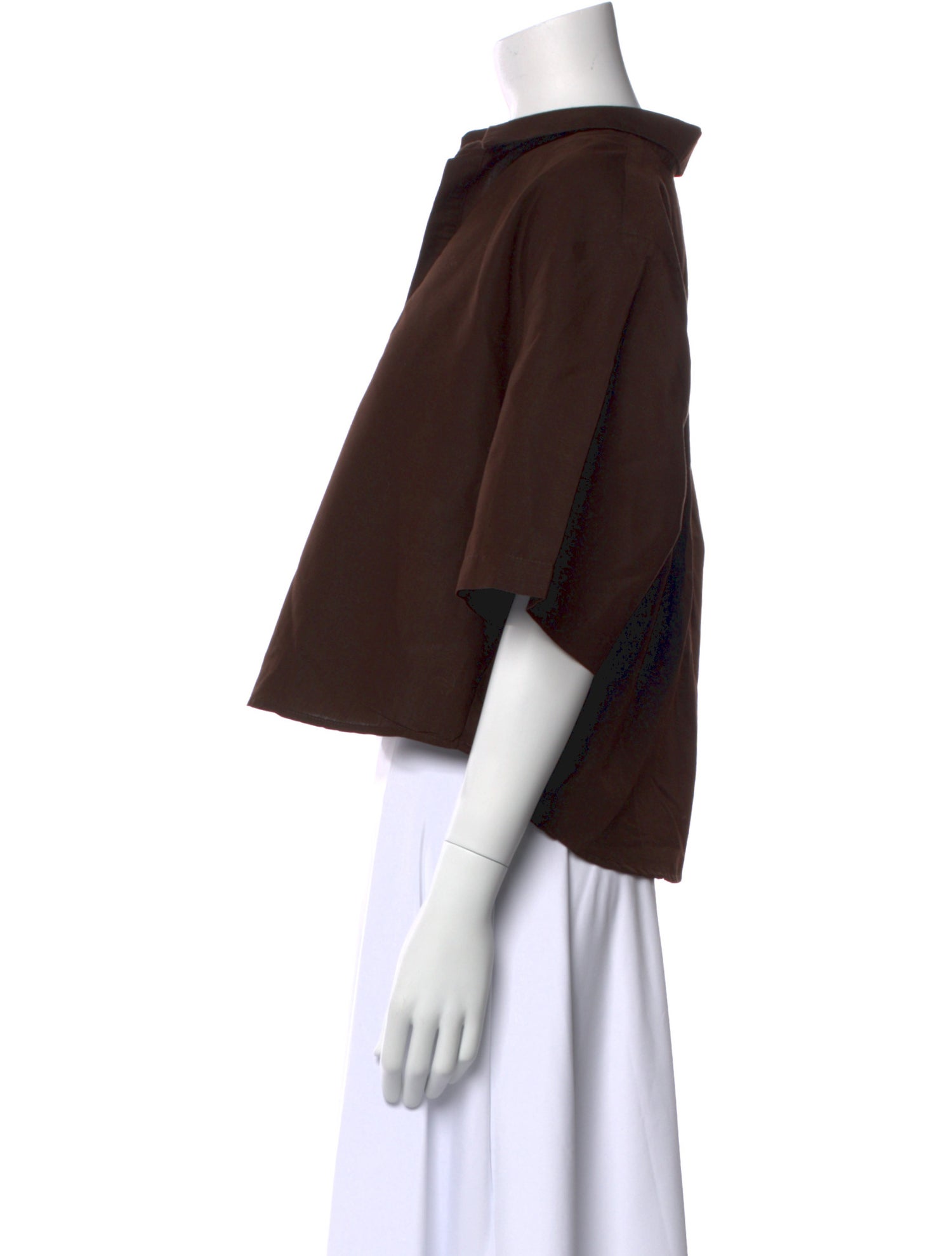 SPRWMN V-Neck Short Sleeve Crop Top