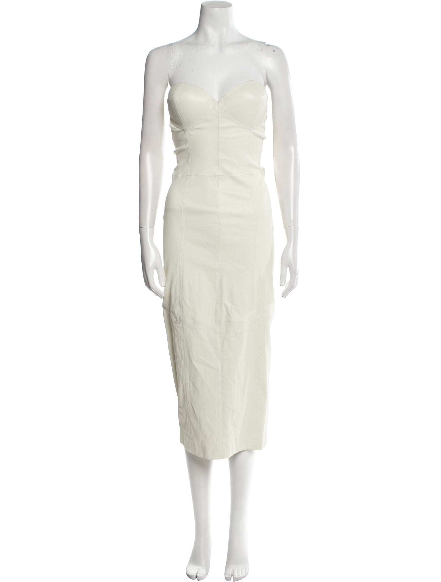 SPRWMN Strapless Midi Length Dress