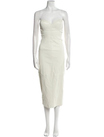 SPRWMN Strapless Midi Length Dress