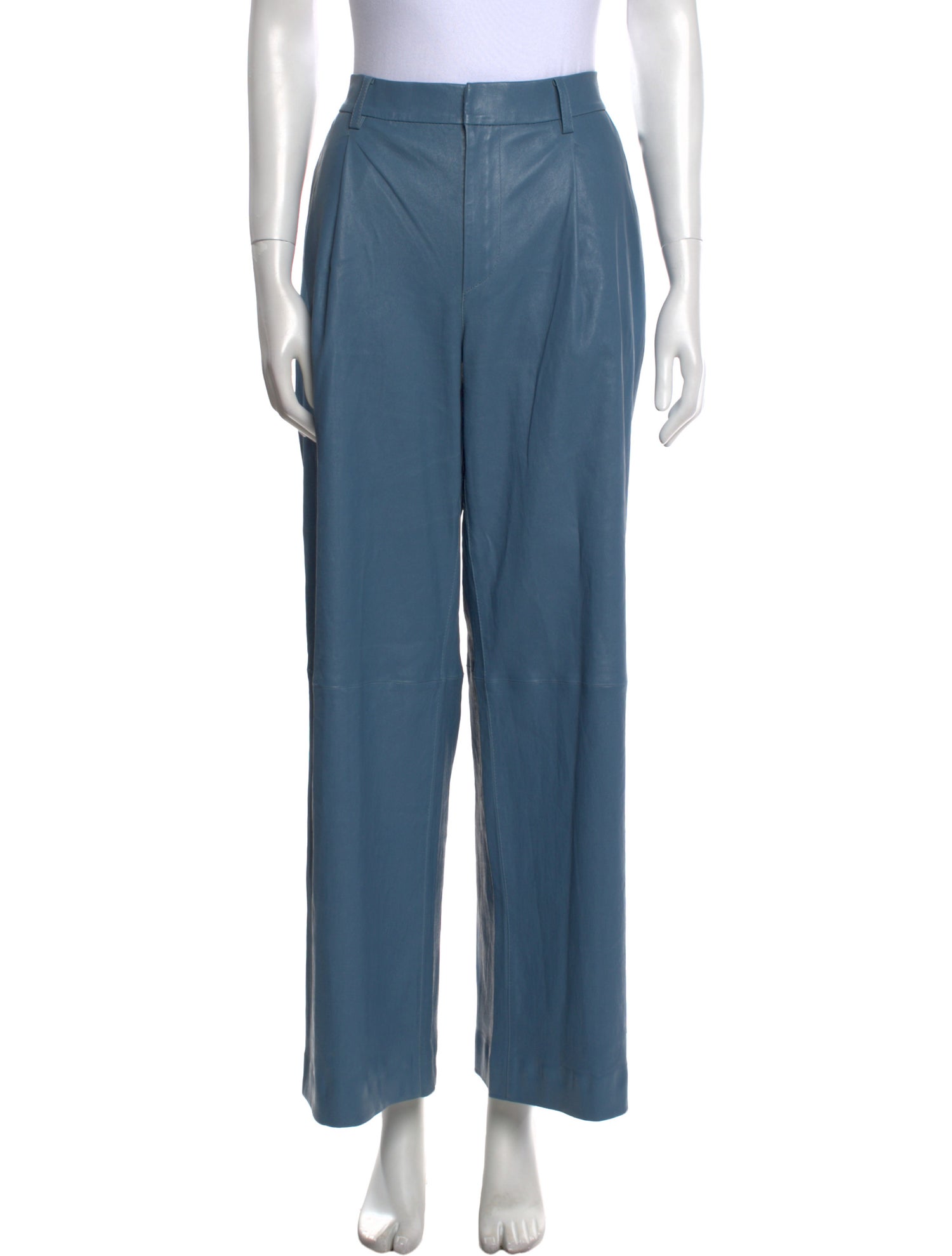 SPRWMN Lamb Leather Wide Leg Pants