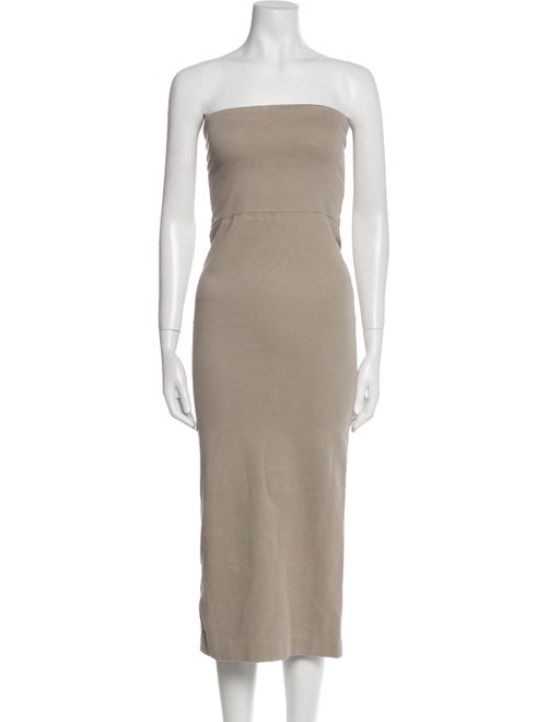 SPRWMN Strapless Midi Length Dress