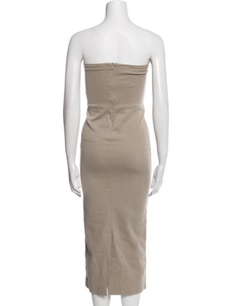 SPRWMN Strapless Midi Length Dress